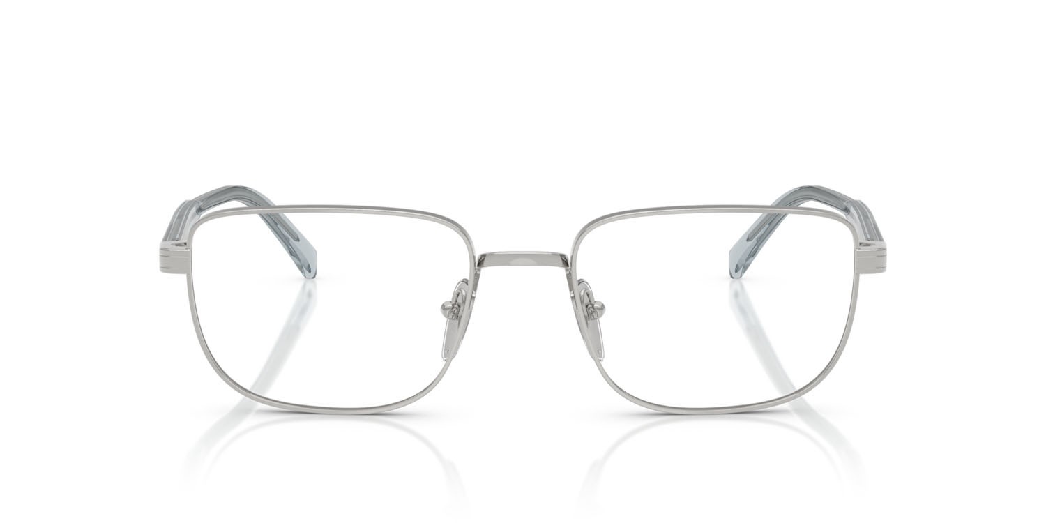 Eyeglasses Prada PR B51V (29B1O1) color argento shape rectangle lenses lente demo