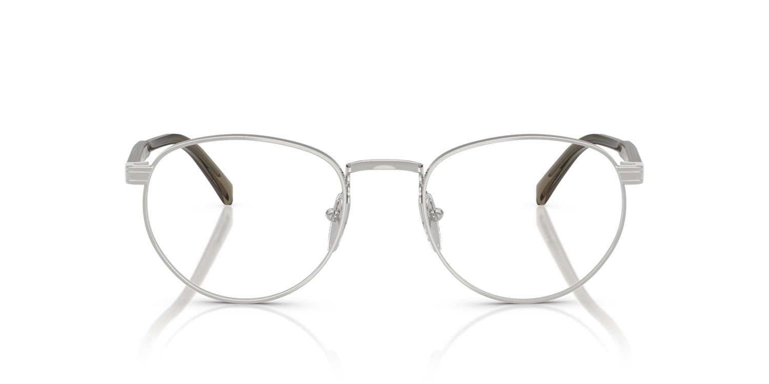 Eyeglasses Prada PR B52V (11U1O1) color argento shape pantos lenses lente demo