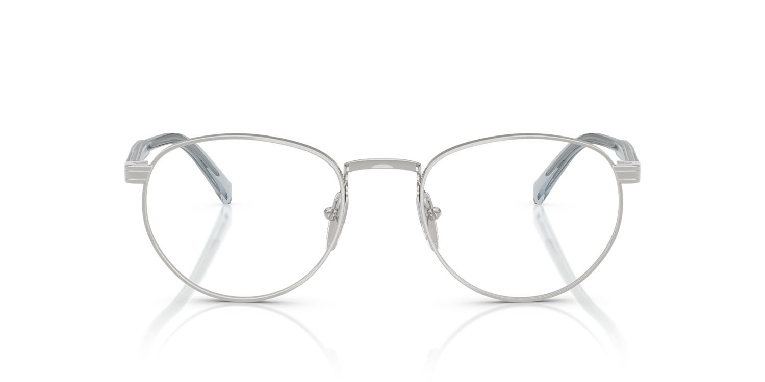 Eyeglasses Prada PR B52V (29B1O1) color argento shape pantos lenses lente demo