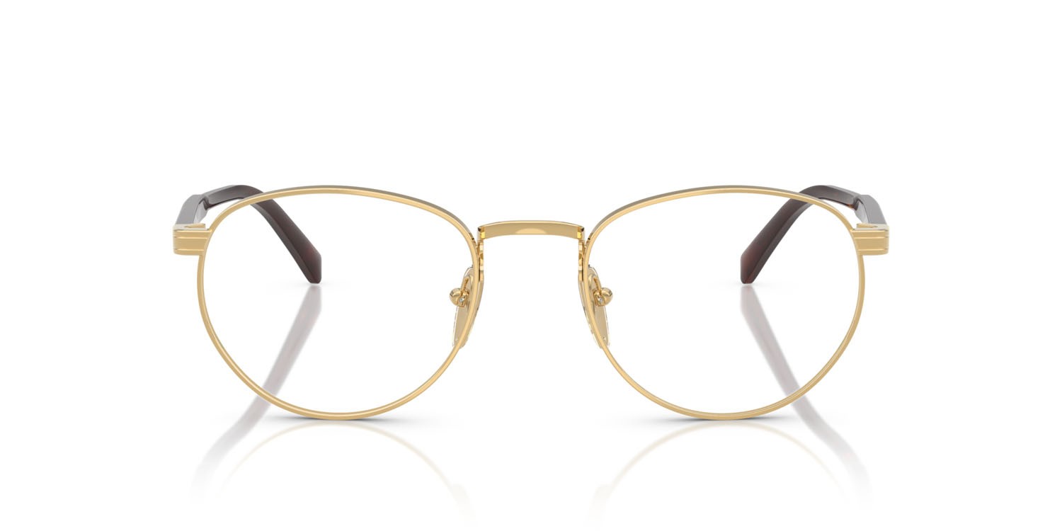 Eyeglasses Prada PR B52V (5AK1O1) color oro shape pantos lenses lente demo