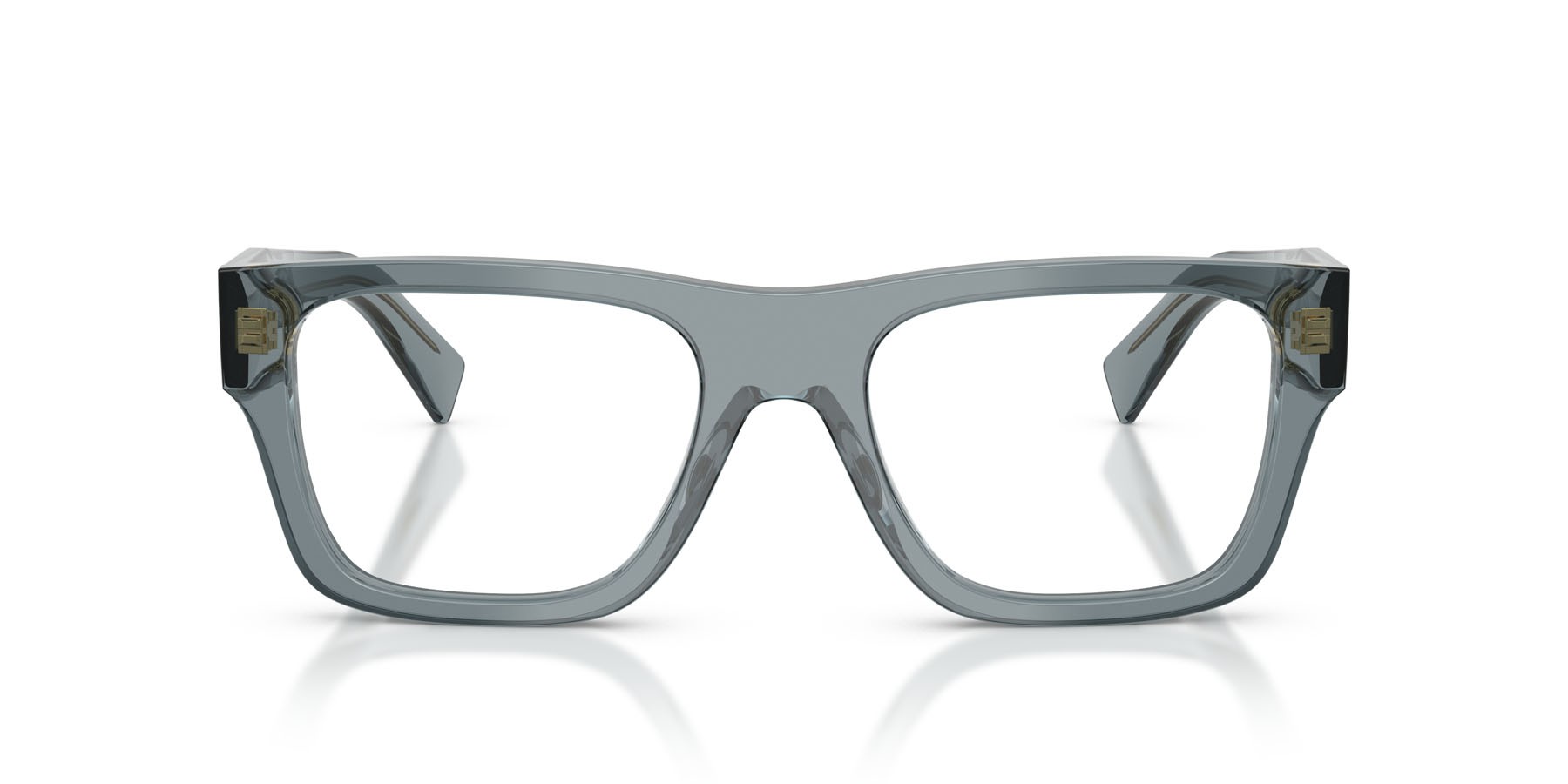 Eyeglasses Prada PR C01V (17T1O1) color transparent ocean shape square lenses lente demo