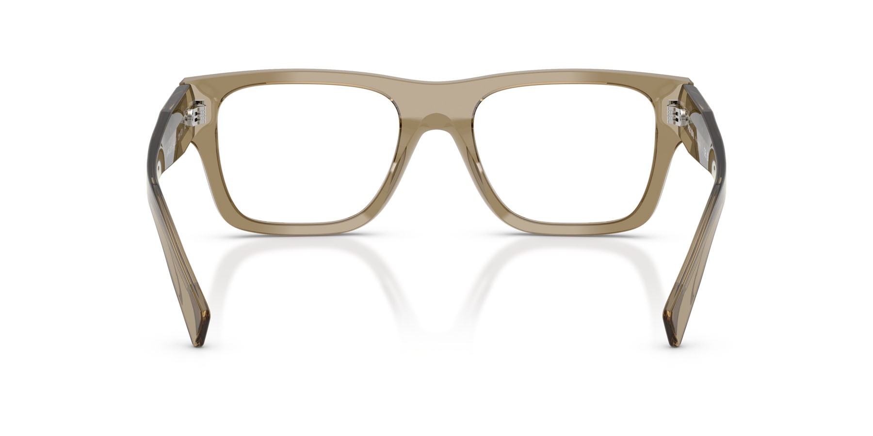 Eyeglasses Prada PR C01V (22H1O1) color transparent bark shape square lenses lente demo