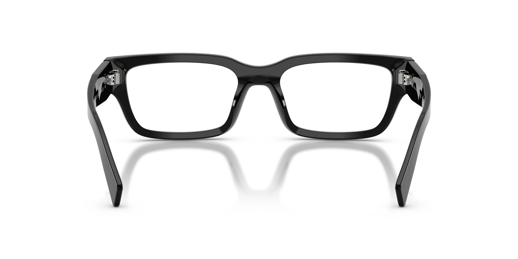 Eyeglasses Prada PR C02V (16K1O1) color nero shape square lenses lente demo