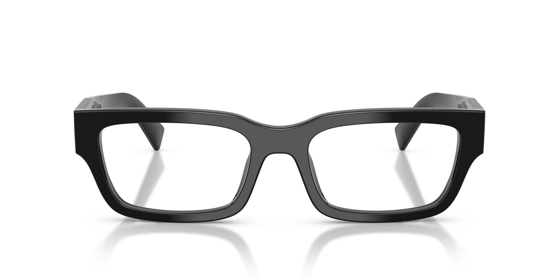 Eyeglasses Prada PR C02V (16K1O1) color nero shape square lenses lente demo