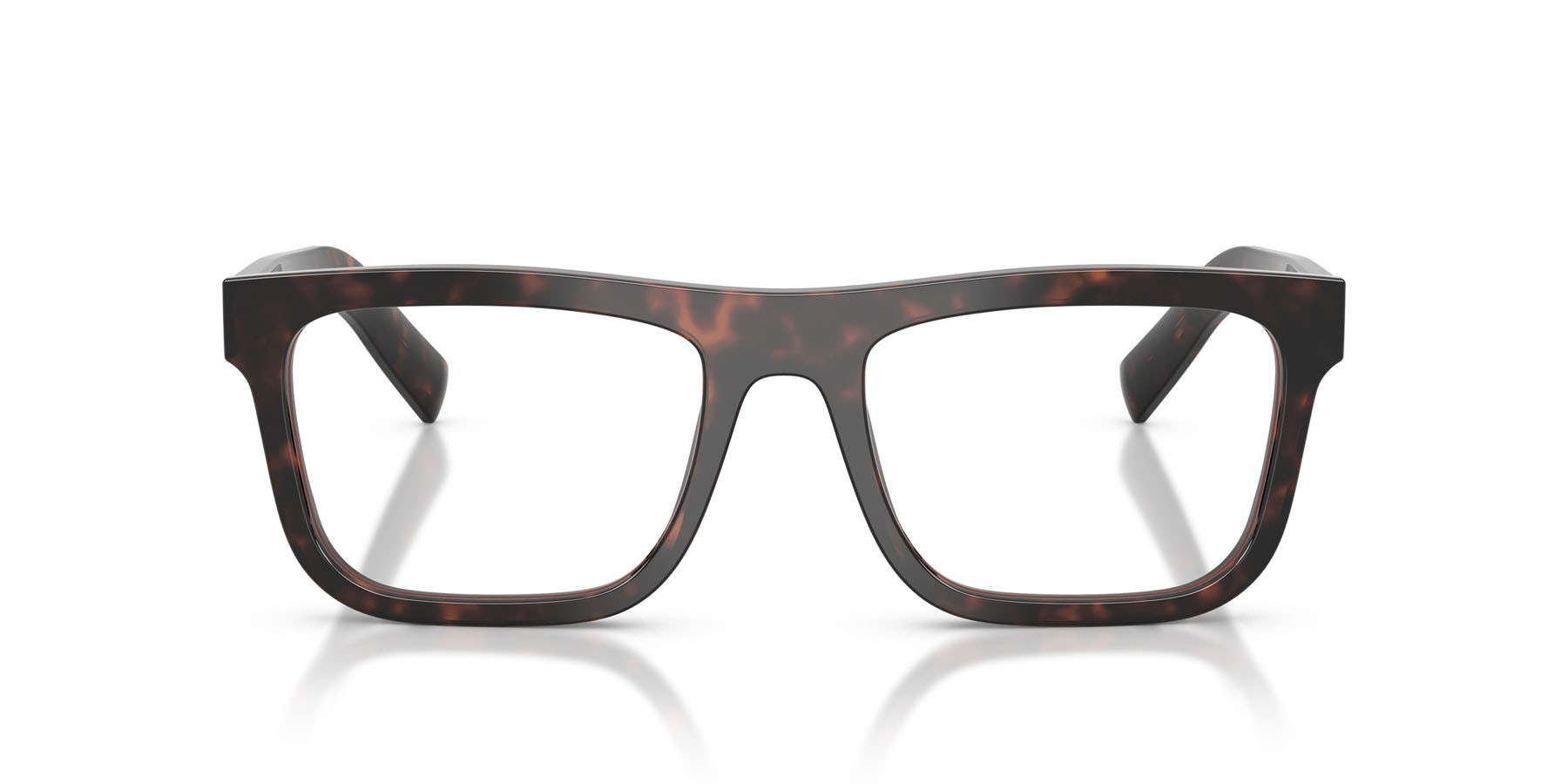 Eyeglasses Prada PR C03V (17N1O1) color root tartarugato shape square lenses lente demo