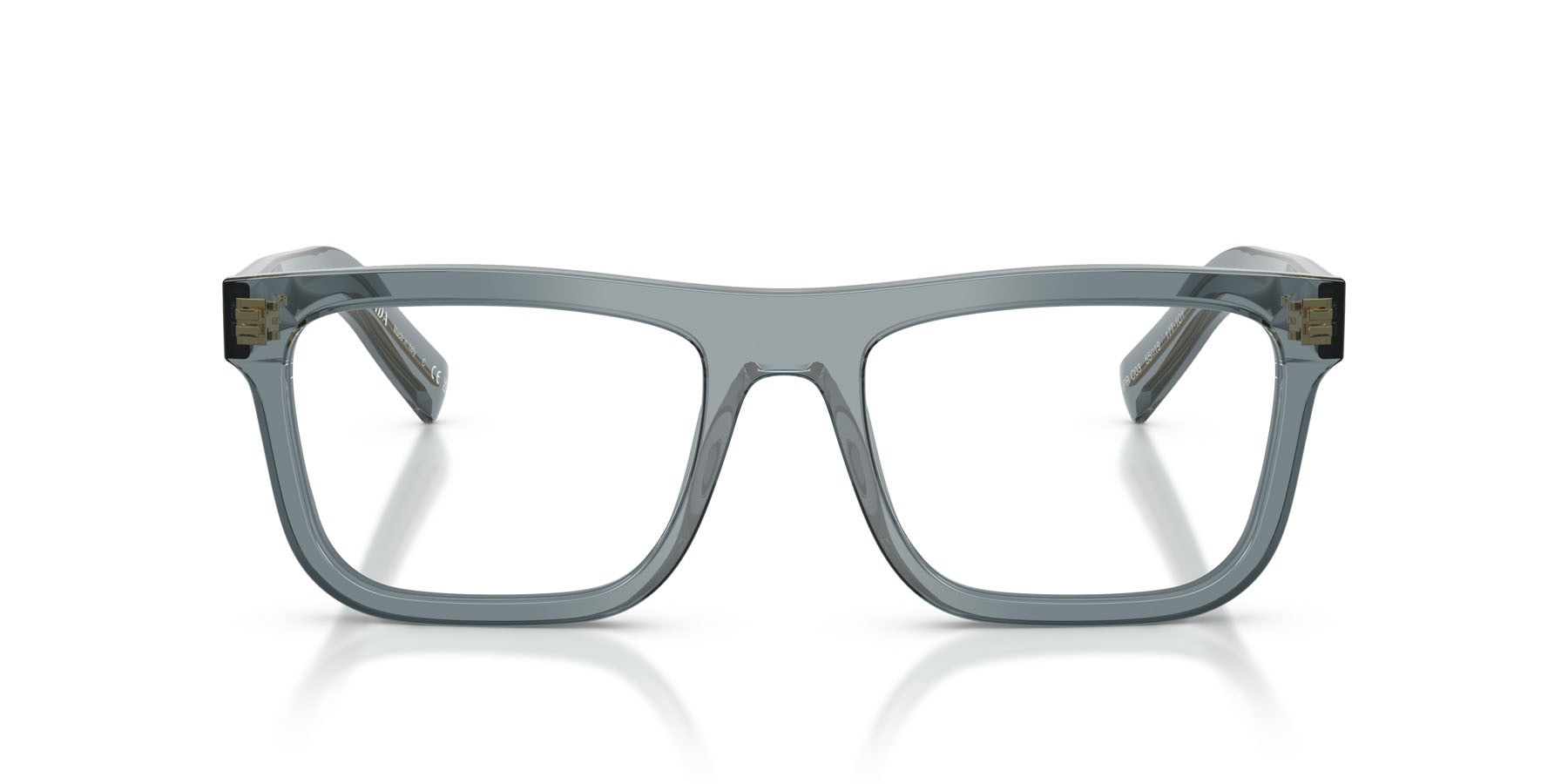 Eyeglasses Prada PR C03V (17T1O1) color transparent ocean shape square lenses lente demo