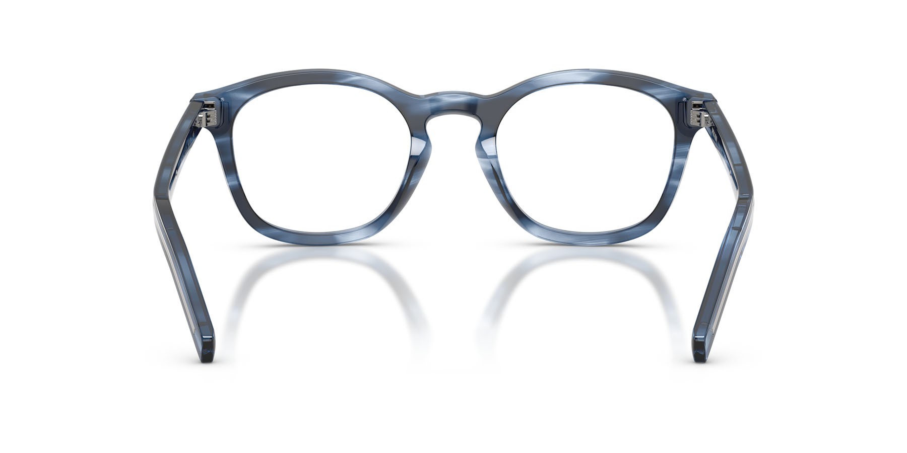 Eyeglasses Prada PR C04V (26F1O1) color striato blu shape square lenses lente demo