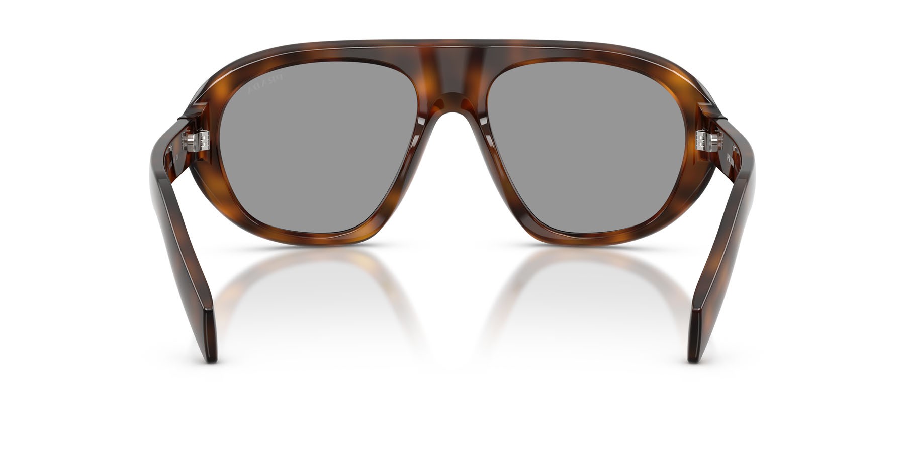 Occhiali da sole Prada PR C05S (20D50Q) colore juniper tartarugato forma irregolare lenti grigio