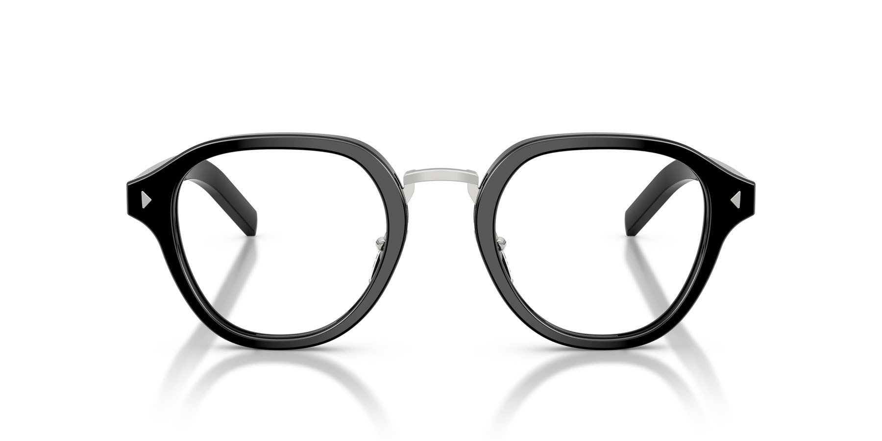 Eyeglasses Prada PR C05V (16K1O1) color nero shape pantos lenses lente demo