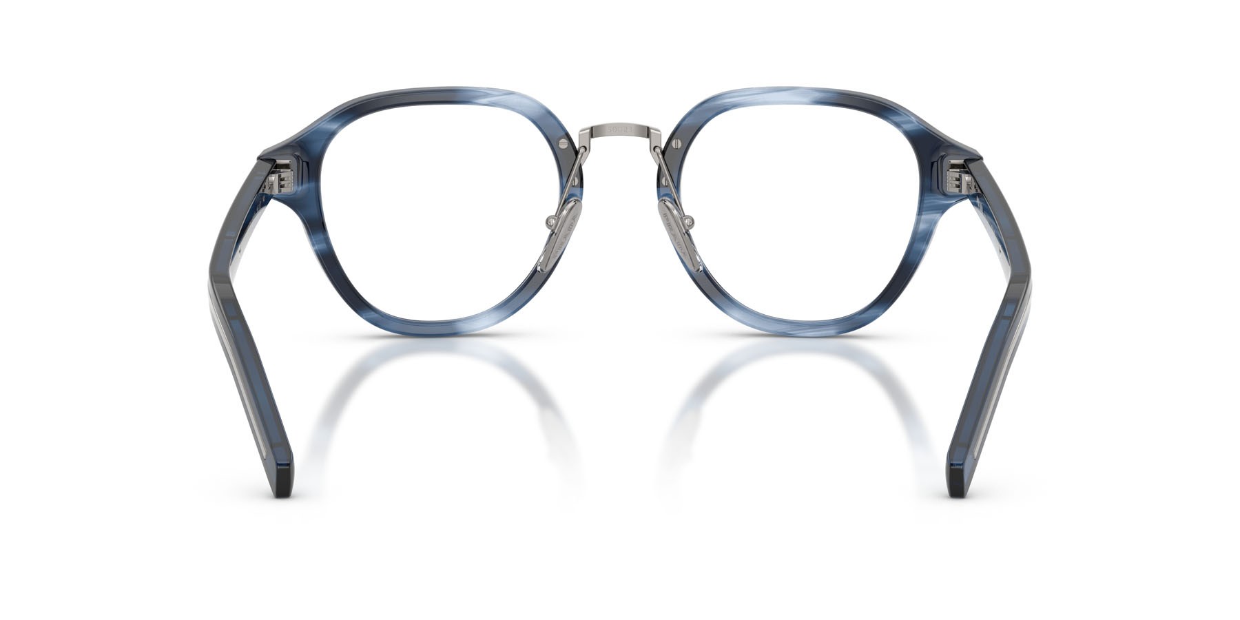 Eyeglasses Prada PR C05V (26F1O1) color striato blu shape pantos lenses lente demo