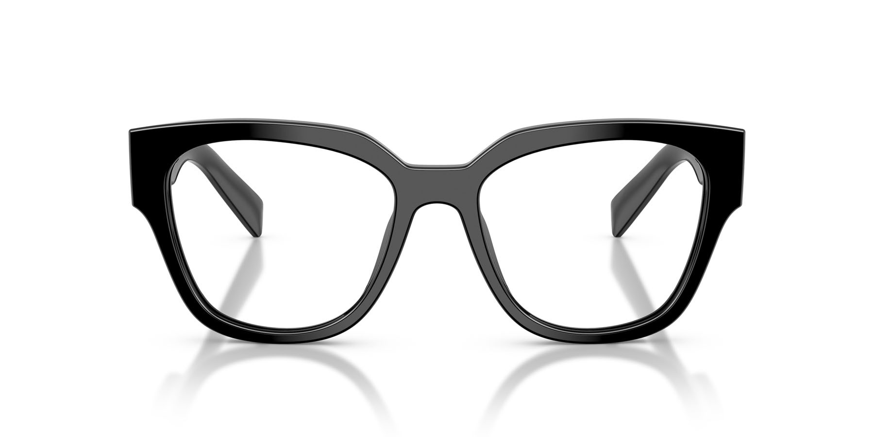 Eyeglasses Prada PR C06V (16K1O1) color nero shape oval lenses lente demo