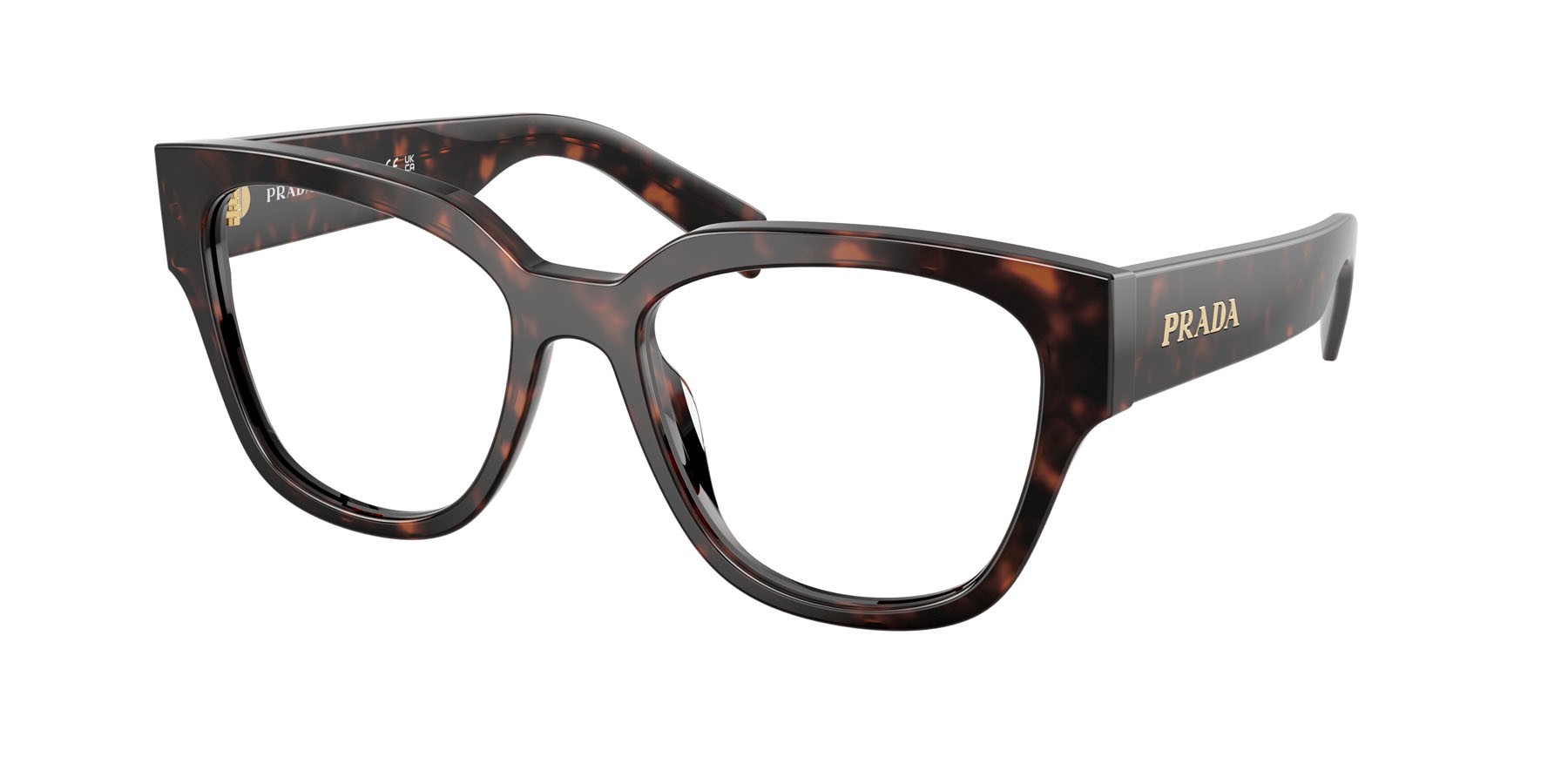 Eyeglasses Prada PR C06V (17N1O1) color root tartarugato shape oval lenses lente demo