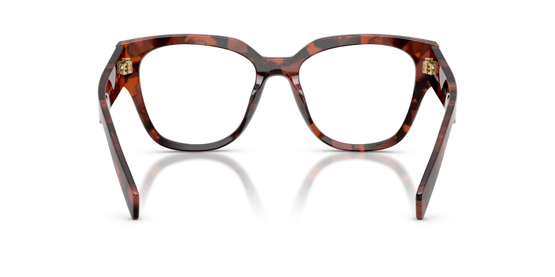 Eyeglasses Prada PR C06V (23F1O1) color amaranth tortoise shape oval lenses lente demo