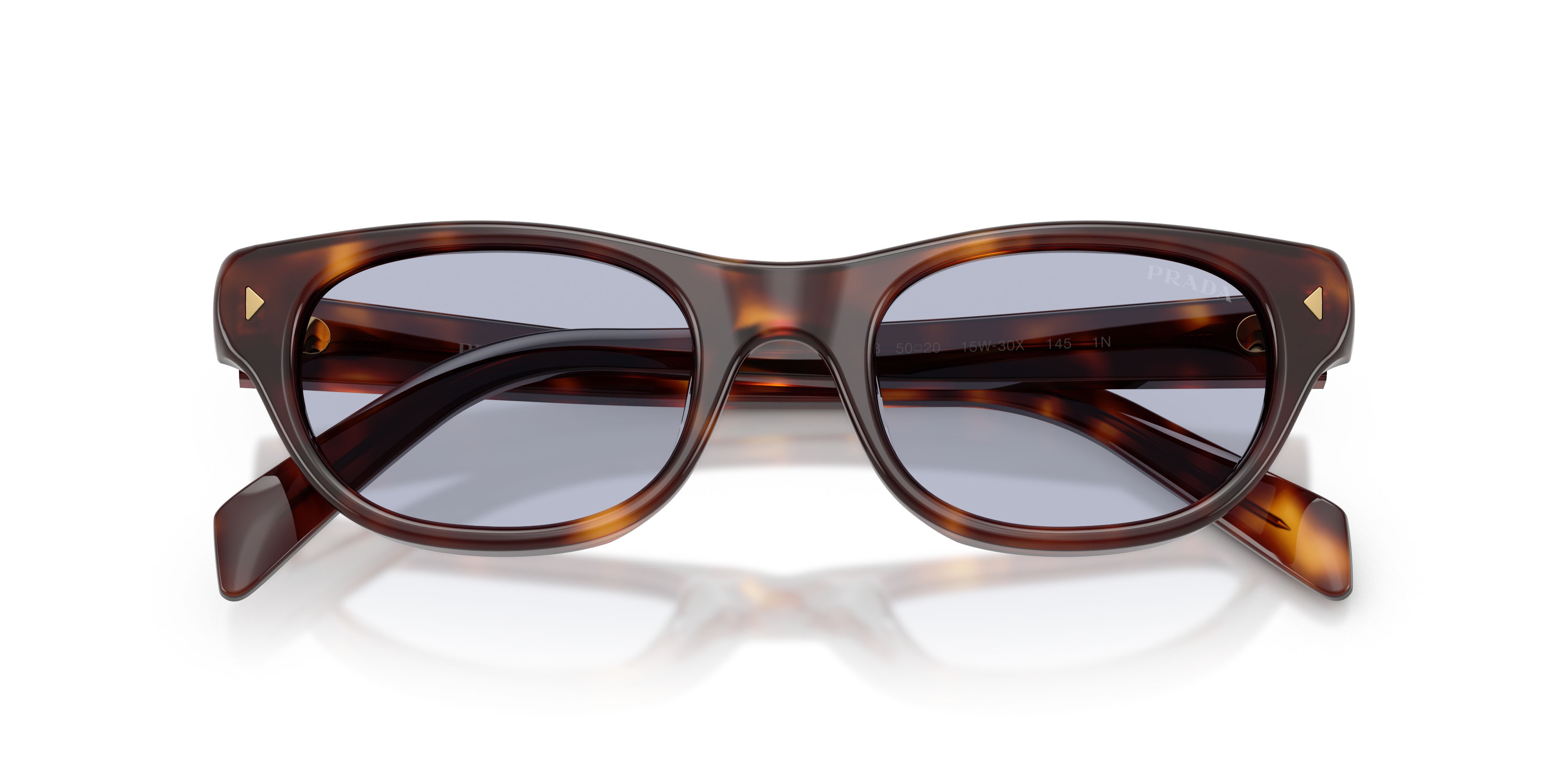 Occhiali da sole Prada PR C08S (15W30X) colore tartarugato classico forma cat eye lenti ultravioletta bio