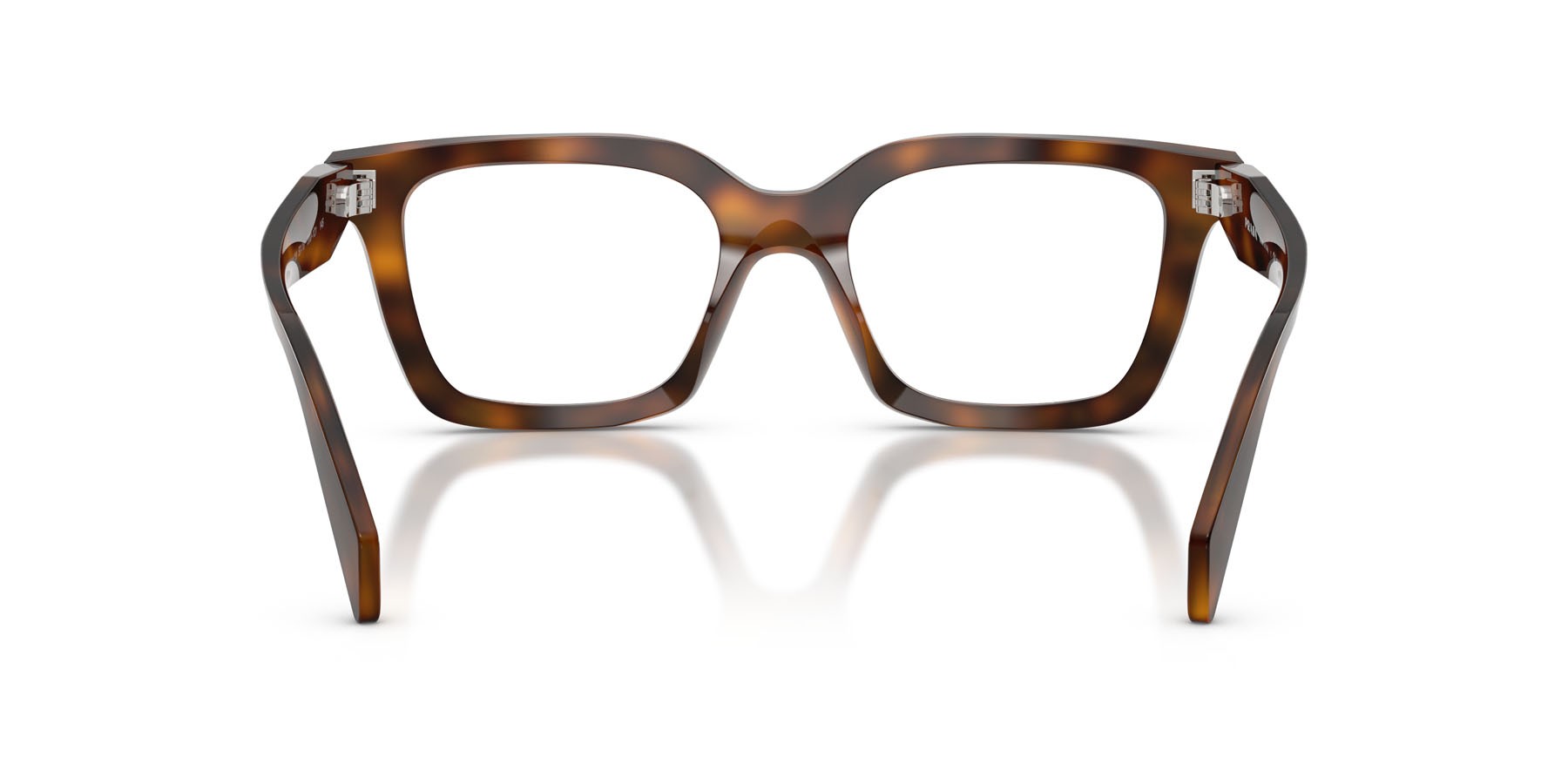 Eyeglasses Prada PR C08V (20D1O1) color juniper tartarugato shape irregular lenses lente demo