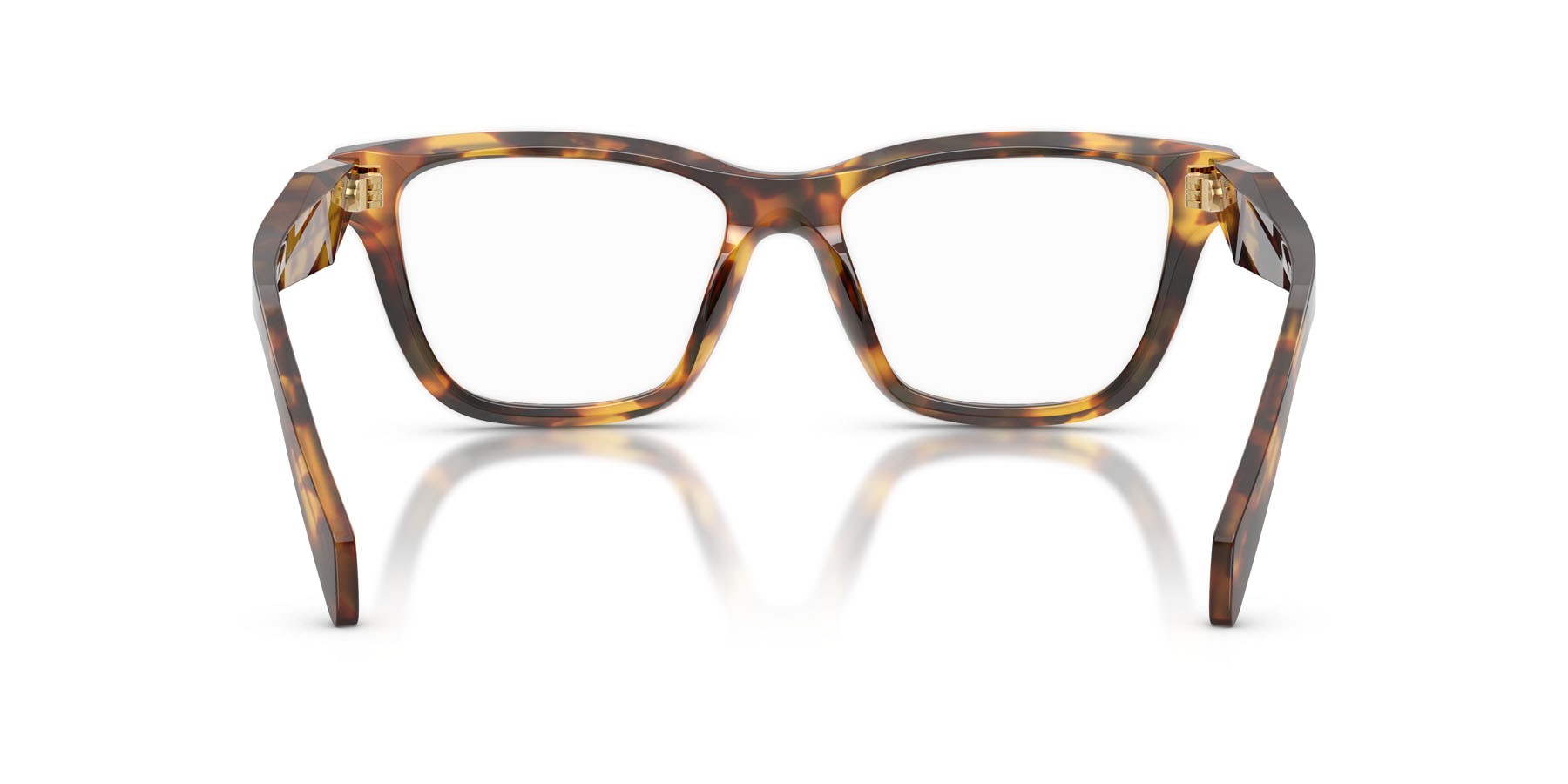 Eyeglasses Prada PR C10V (14L1O1) color miele tartarugato shape butterfly lenses lente demo
