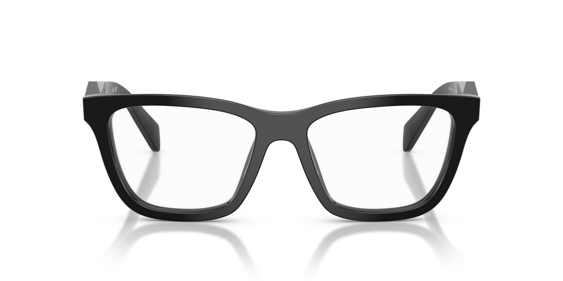Eyeglasses Prada PR C10V (16K1O1) color nero shape butterfly lenses lente demo