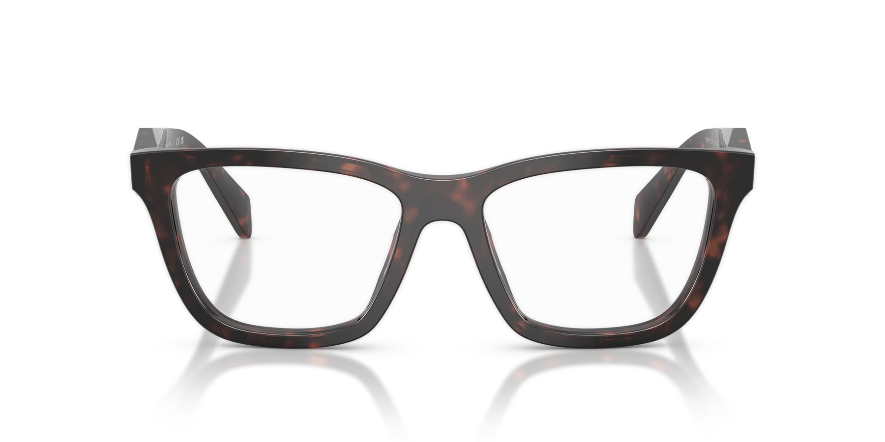 Eyeglasses Prada PR C10V (17N1O1) color root tartarugato shape butterfly lenses lente demo