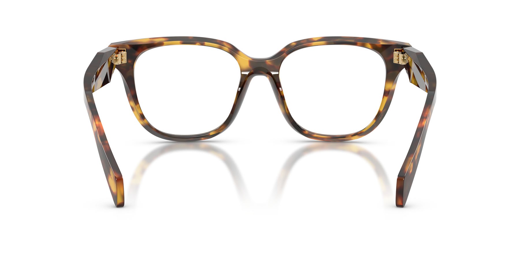 Eyeglasses Prada PR C11V (14L1O1) color miele tartarugato shape butterfly lenses lente demo