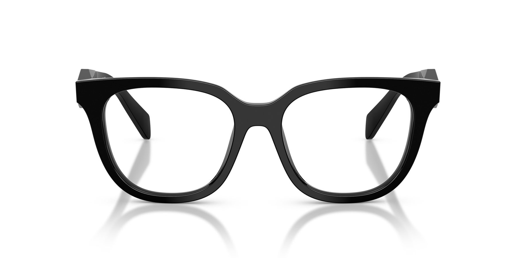 Eyeglasses Prada PR C11V (16K1O1) color nero shape butterfly lenses lente demo