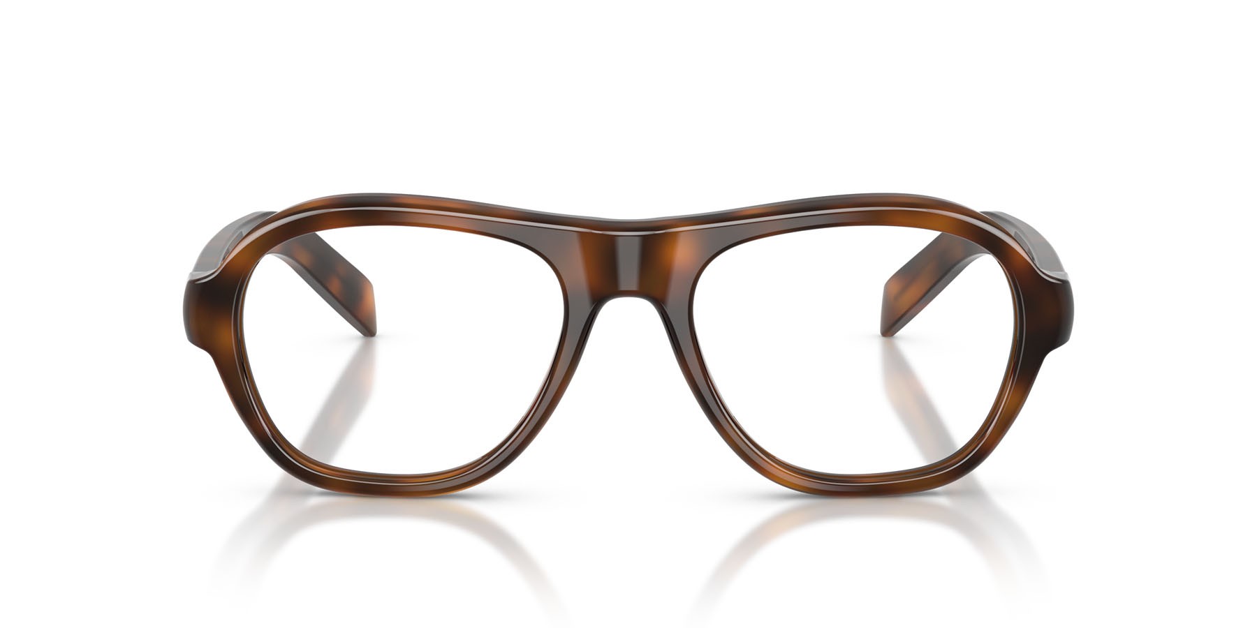 Occhiali da vista Prada PR C12V (20D1O1) colore juniper tartarugato forma quadrato lenti lente demo