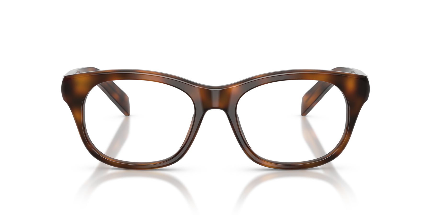 Eyeglasses Prada PR C13V (20D1O1) color juniper tartarugato shape square lenses lente demo