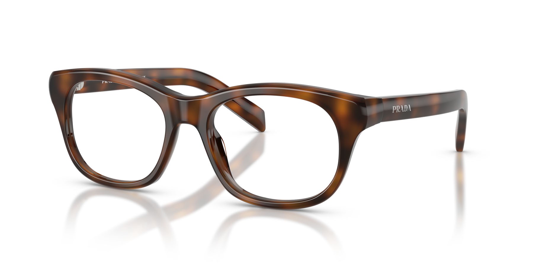 Eyeglasses Prada PR C13V (20D1O1) color juniper tartarugato shape square lenses lente demo