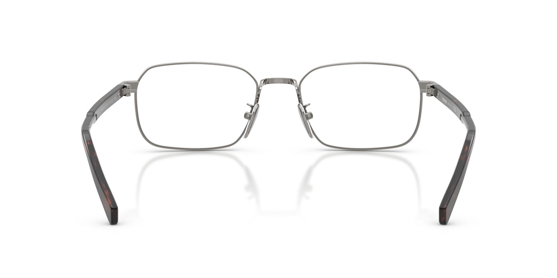 Eyeglasses Prada PR C50VD (5AV1O1) color gunmetal shape square lenses lente demo