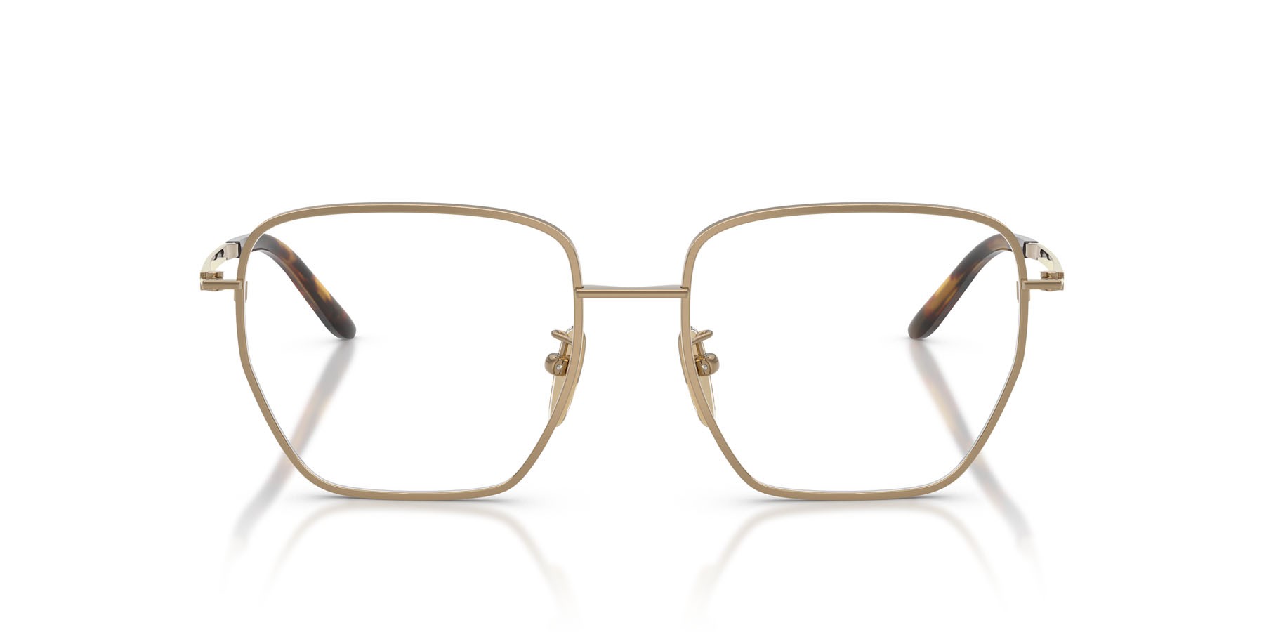 Eyeglasses Prada PR C51VD (7OE1O1) color ottone shape square lenses lente demo