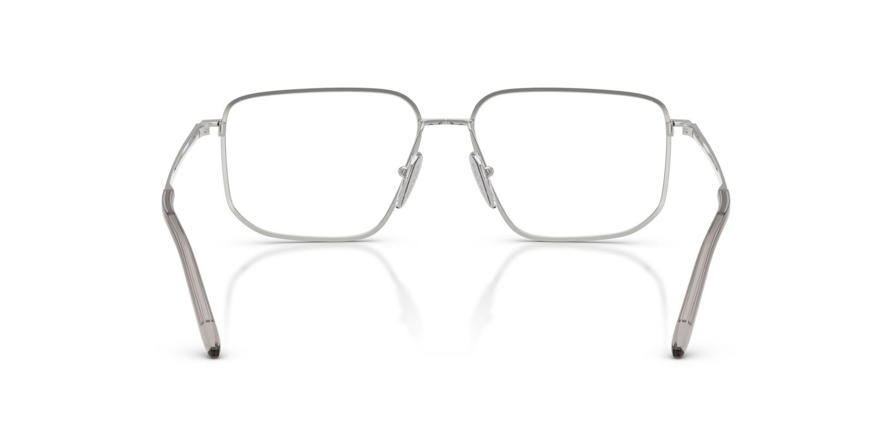 Eyeglasses Prada PR C52V (1BC1O1) color argento shape rectangle lenses lente demo