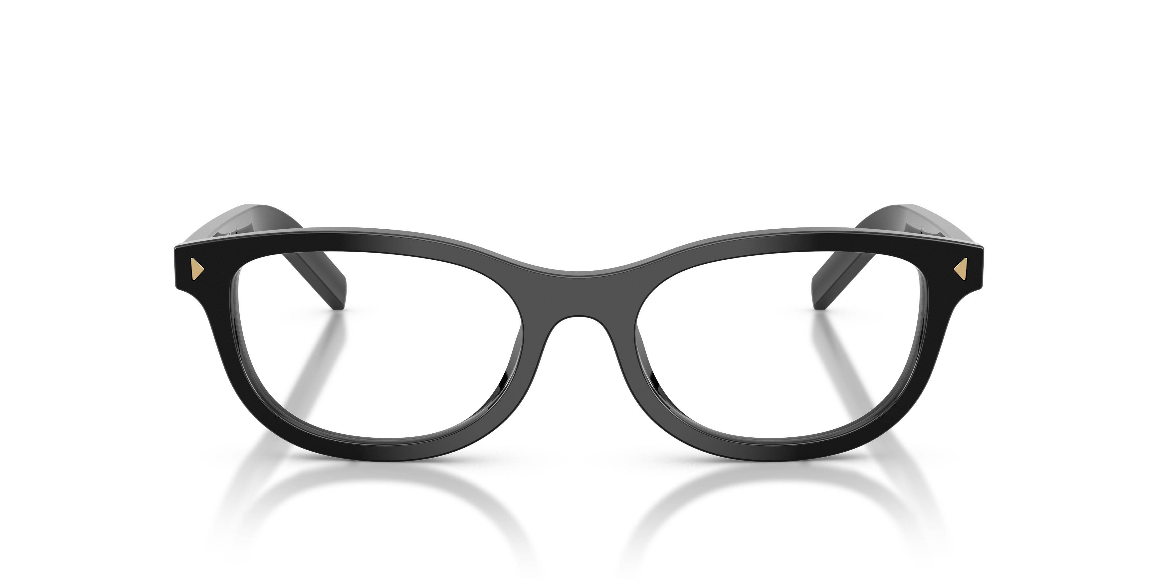 Eyeglasses Prada PR D01VU (16K1O1) color nero shape oval lenses lente demo