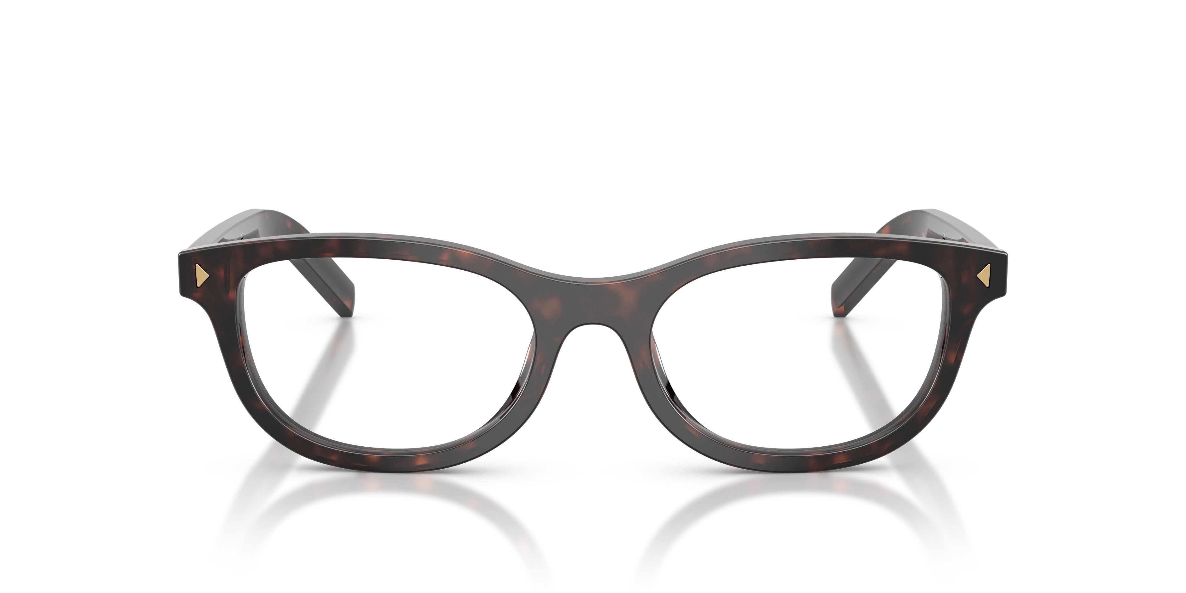 Eyeglasses Prada PR D01VU (17N1O1) color root havana shape oval lenses lente demo