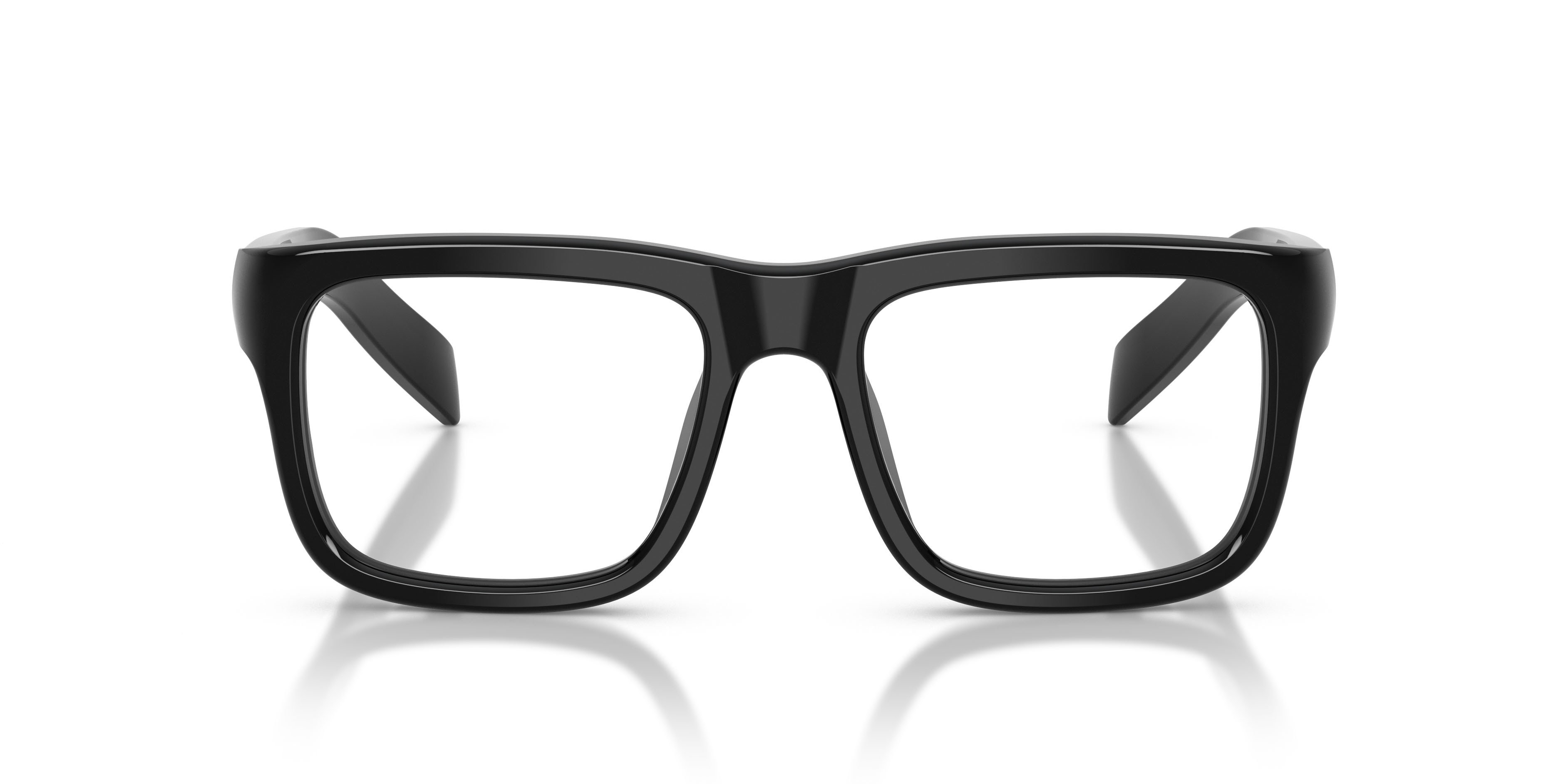 Eyeglasses Prada PR D02V (16K1O1) color nero shape rectangle lenses lente demo