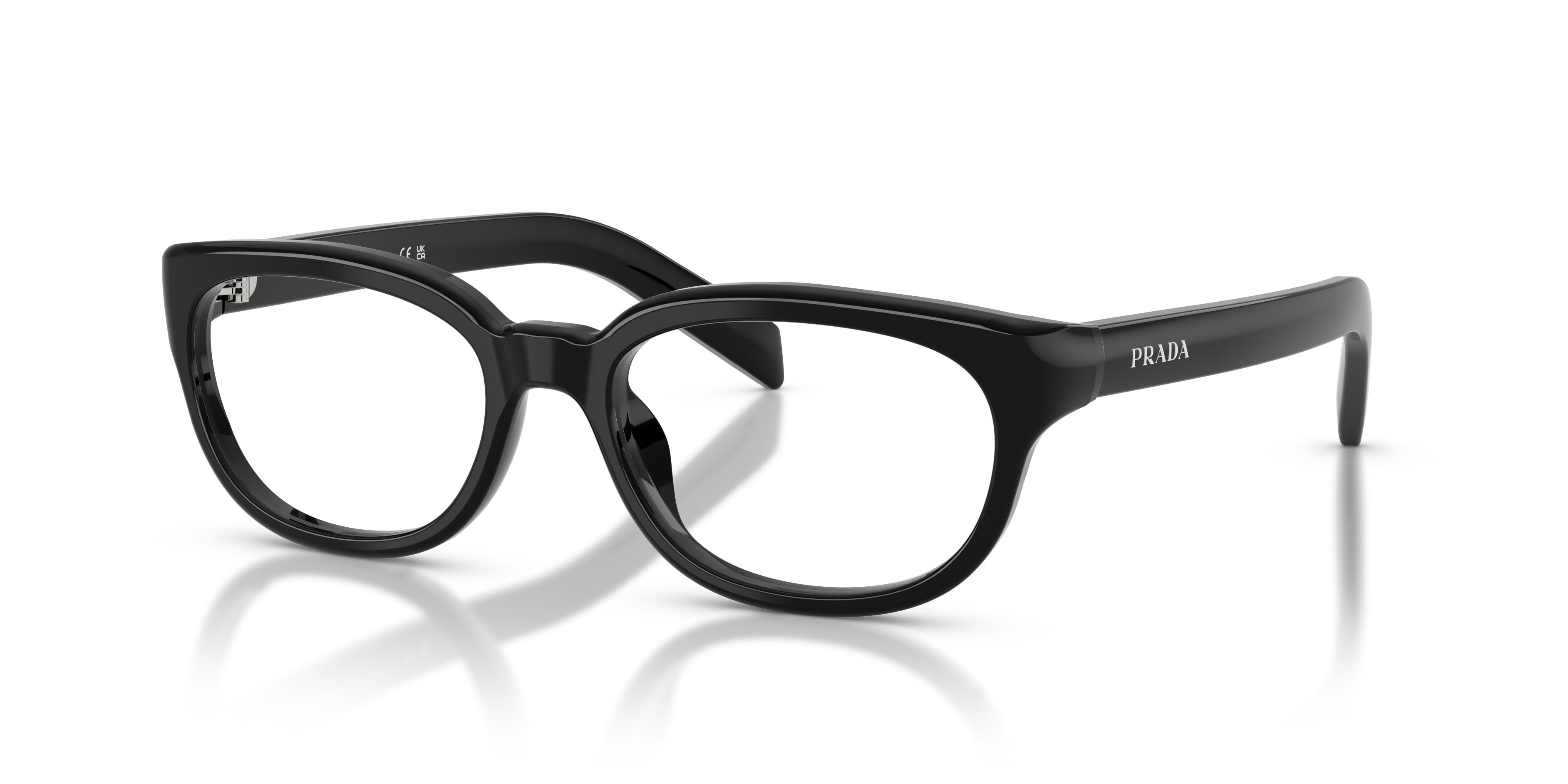 Eyeglasses Prada PR D03VU (16K1O1) color nero shape pantos lenses lente demo