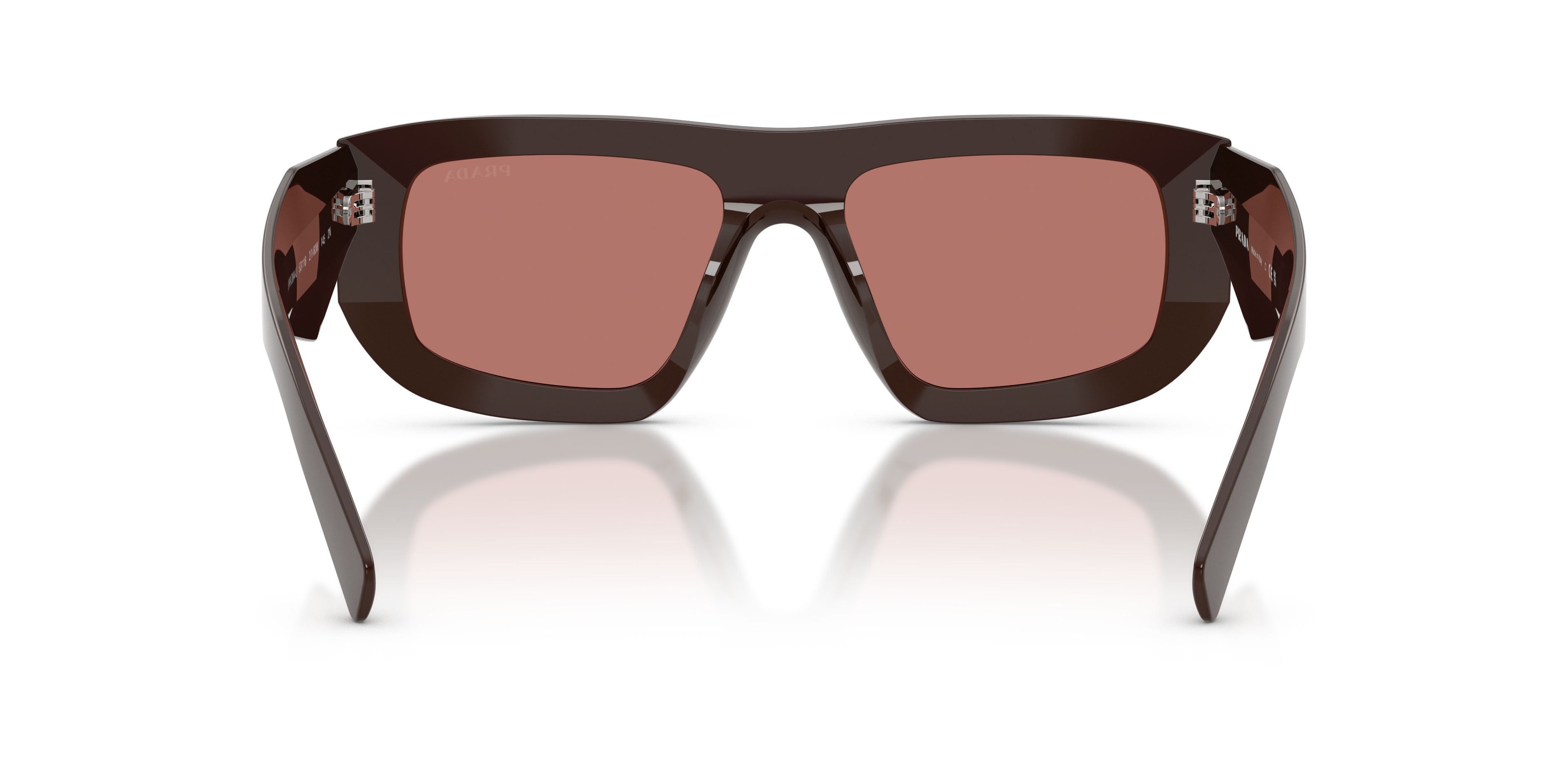 Sunglasses Prada PR D04SU (27I80W) color cigar shape irregular lenses bordeaux