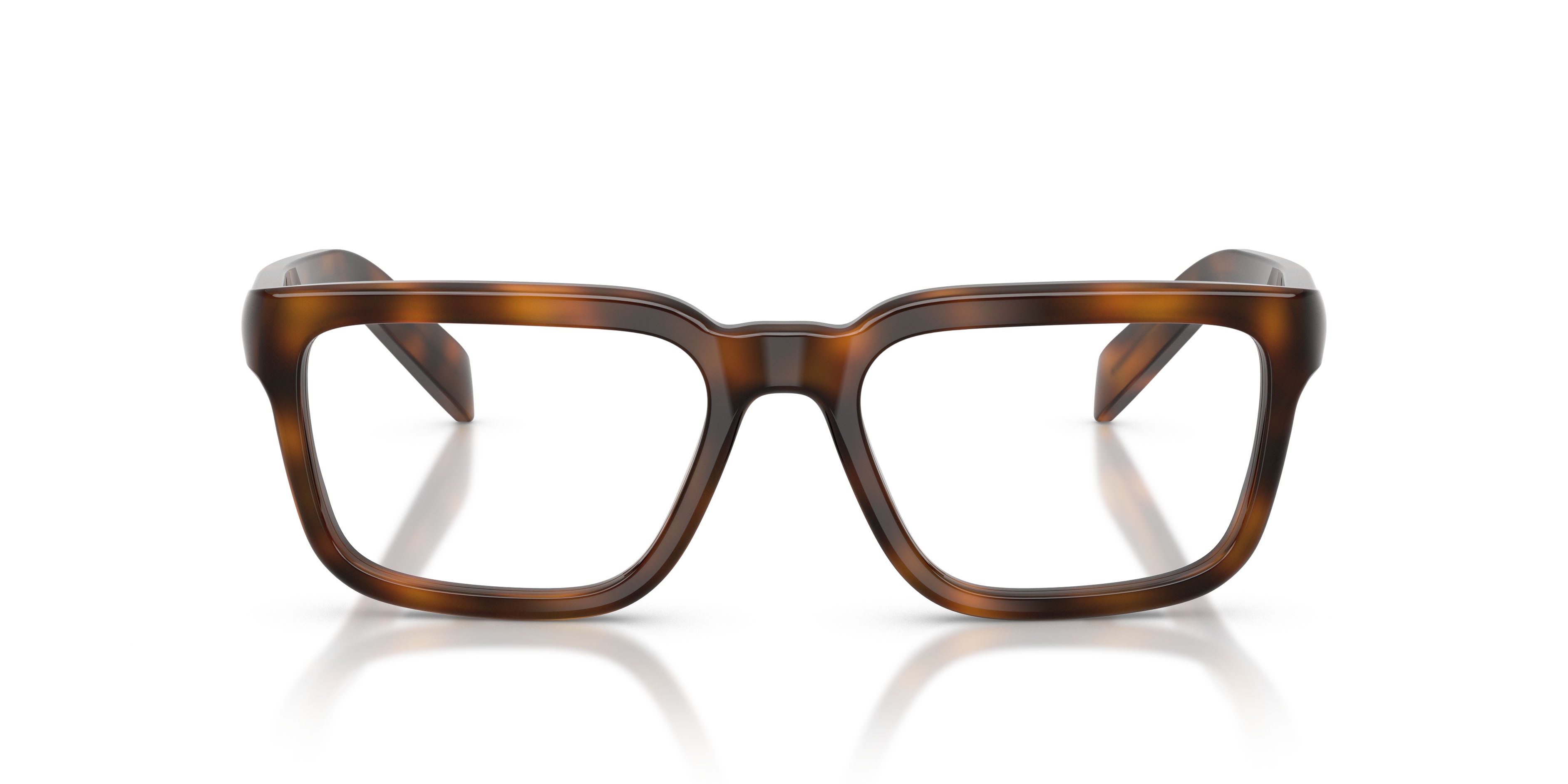 Eyeglasses Prada PR D04V (20D1O1) color havana juniper shape square lenses lente demo