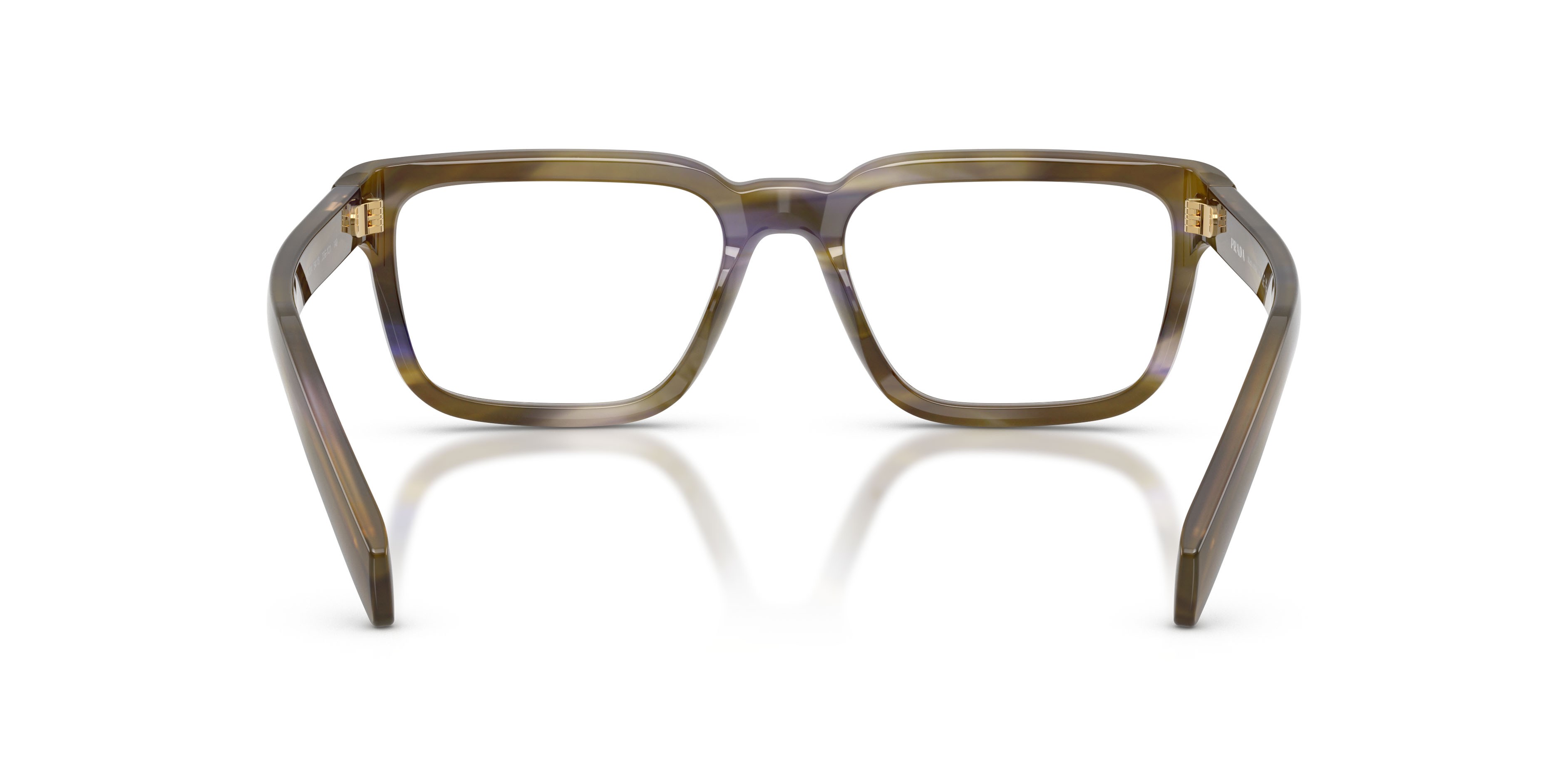 Eyeglasses Prada PR D04V (23G1O1) color havana laguna shape square lenses lente demo