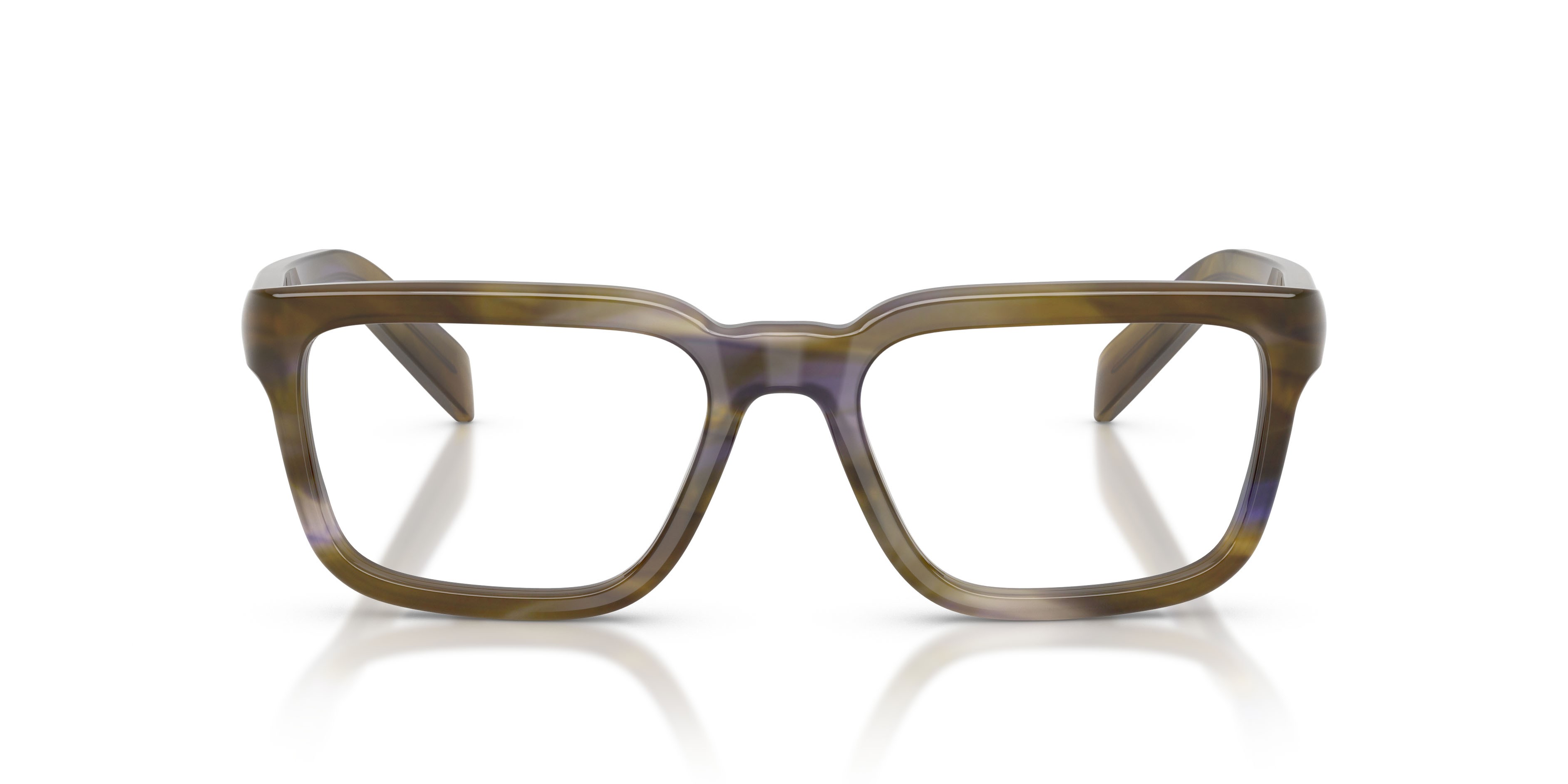 Eyeglasses Prada PR D04V (23G1O1) color havana laguna shape square lenses lente demo