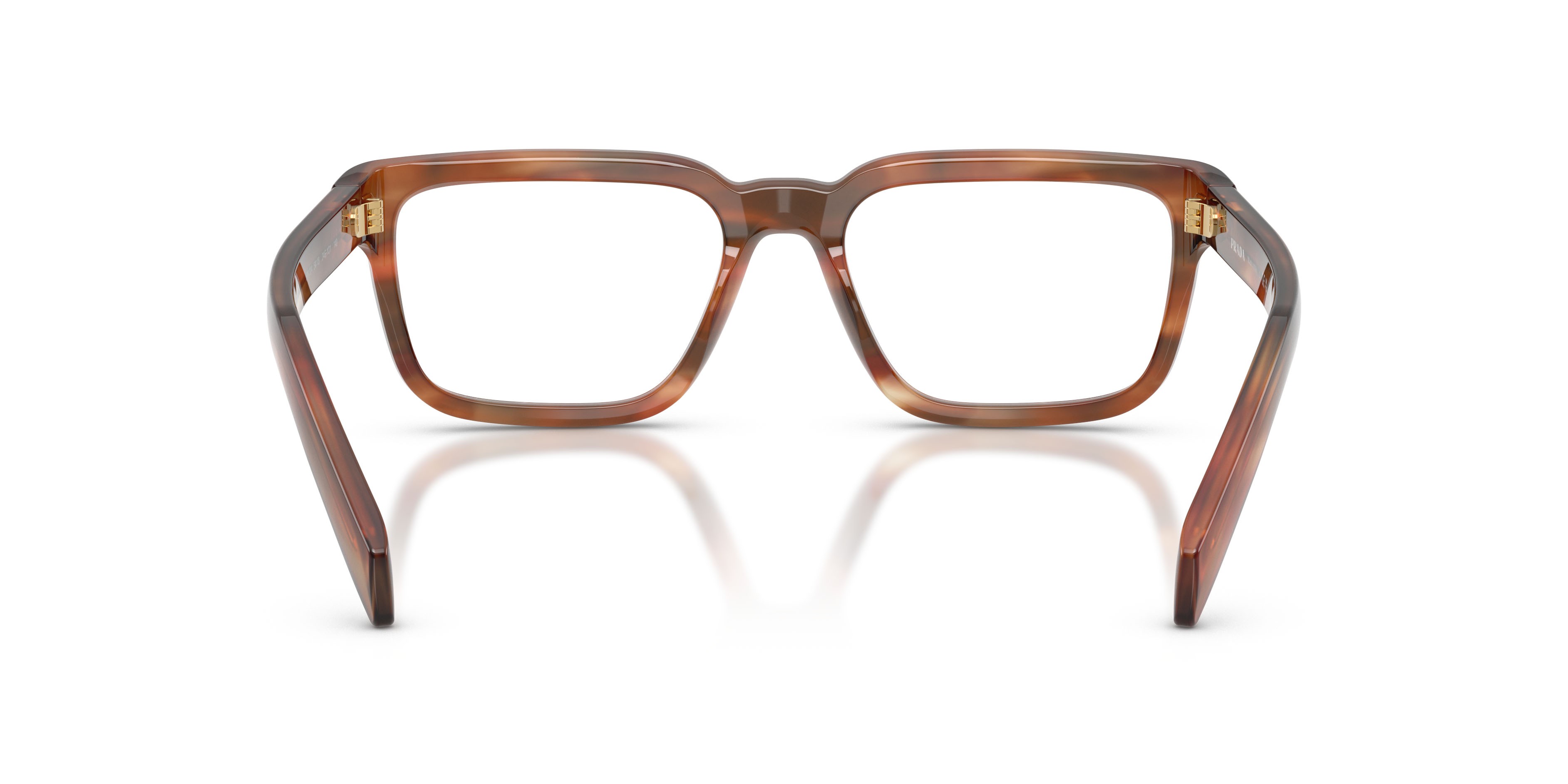 Eyeglasses Prada PR D04V (24G1O1) color havana quercia shape square lenses lente demo