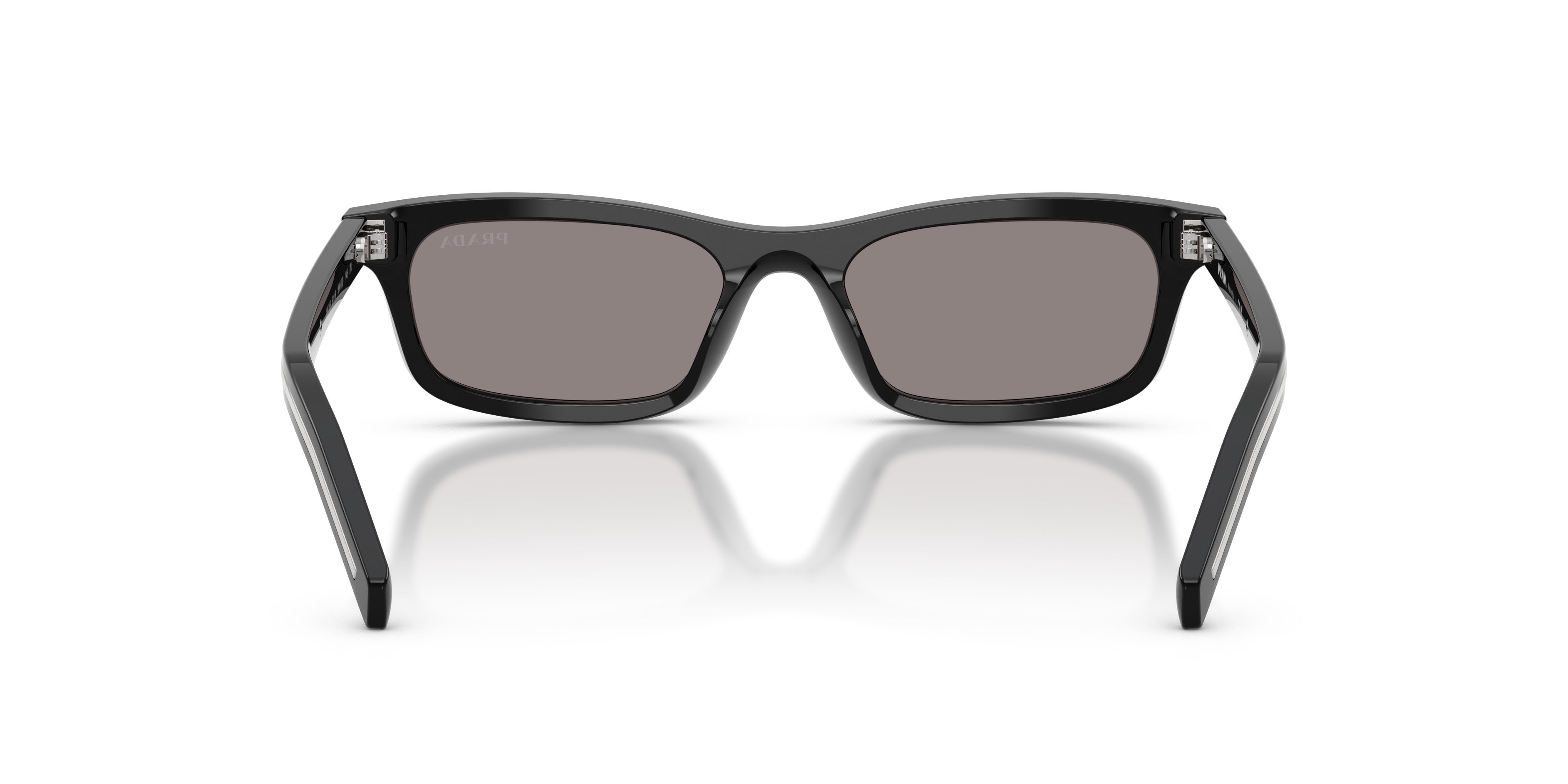 Occhiali da sole Prada PR D05S (16K03D) colore nero forma quadrato lenti grigio