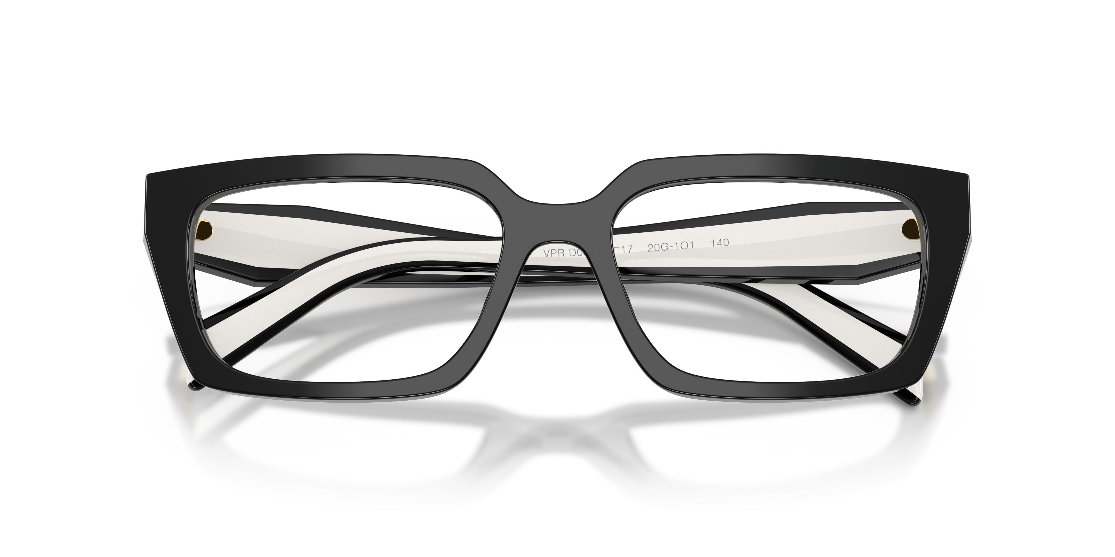 Eyeglasses Prada PR D05V (20G1O1) color nero shape rectangle lenses lente demo