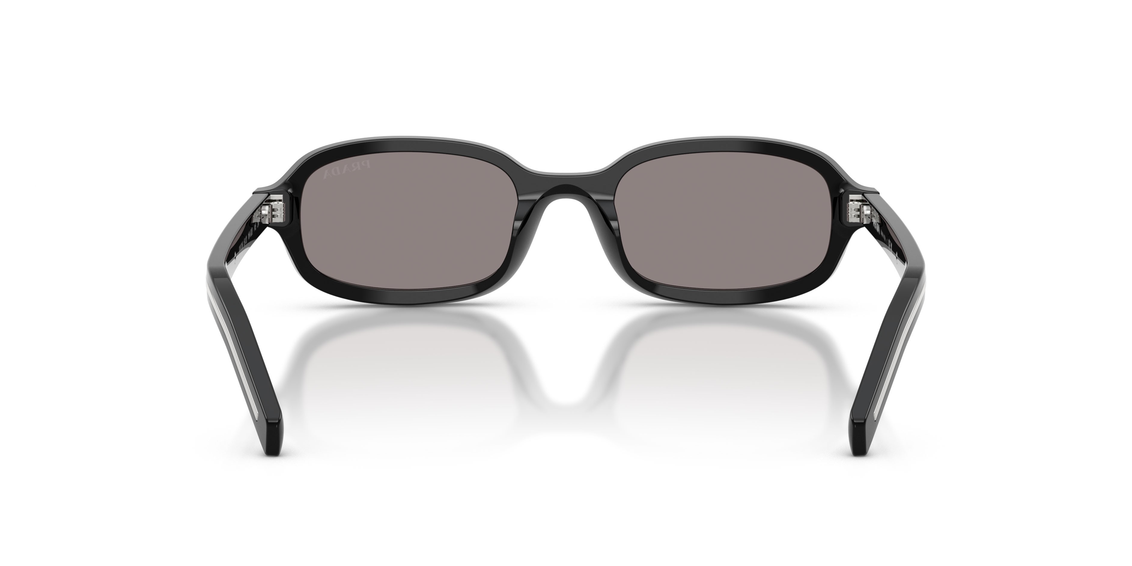 Occhiali da sole Prada PR D06S (16K03D) colore nero forma ovale lenti grigio