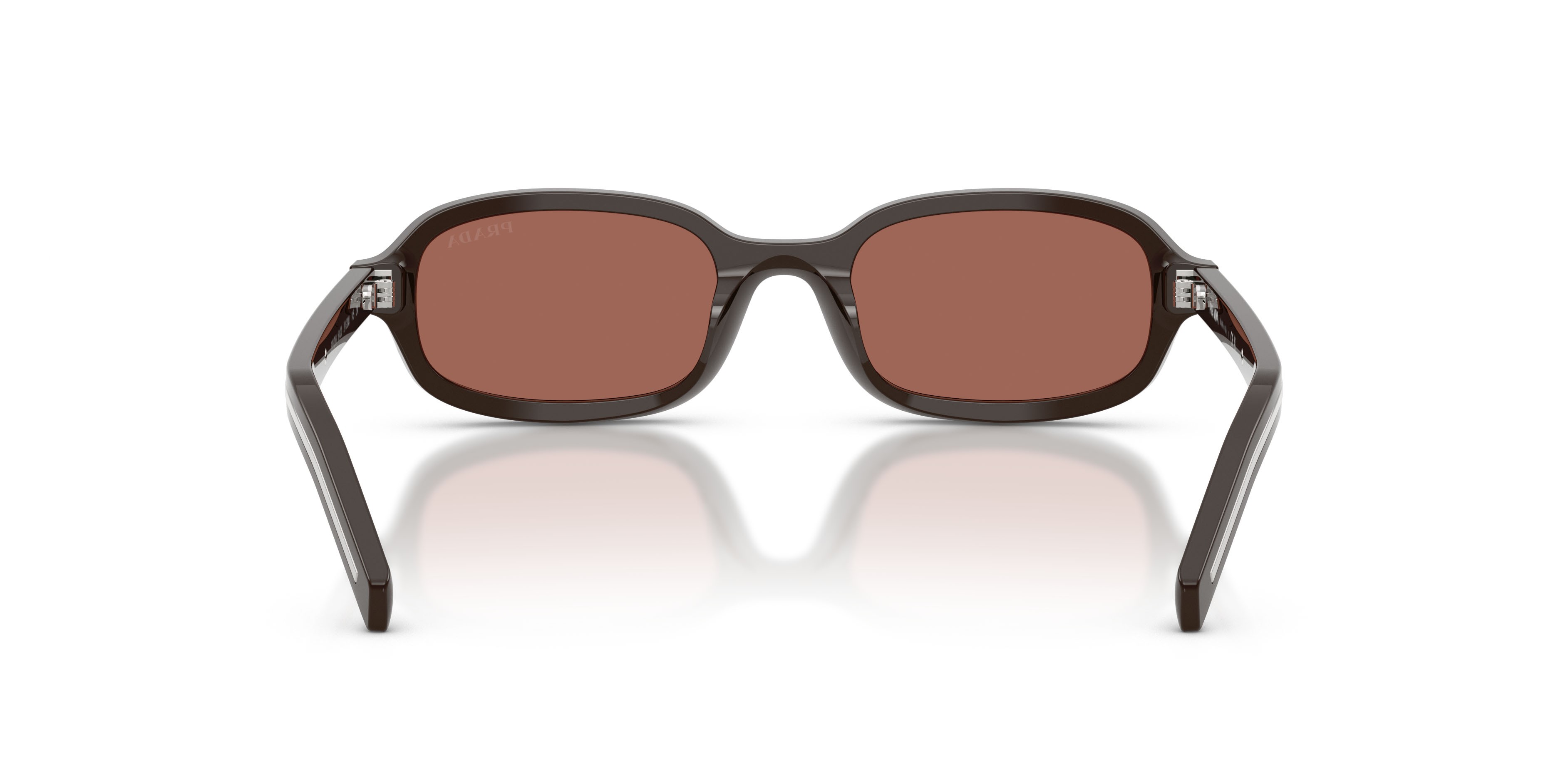 Occhiali da sole Prada PR D06S (27I20W) colore cigar forma ovale lenti marrone