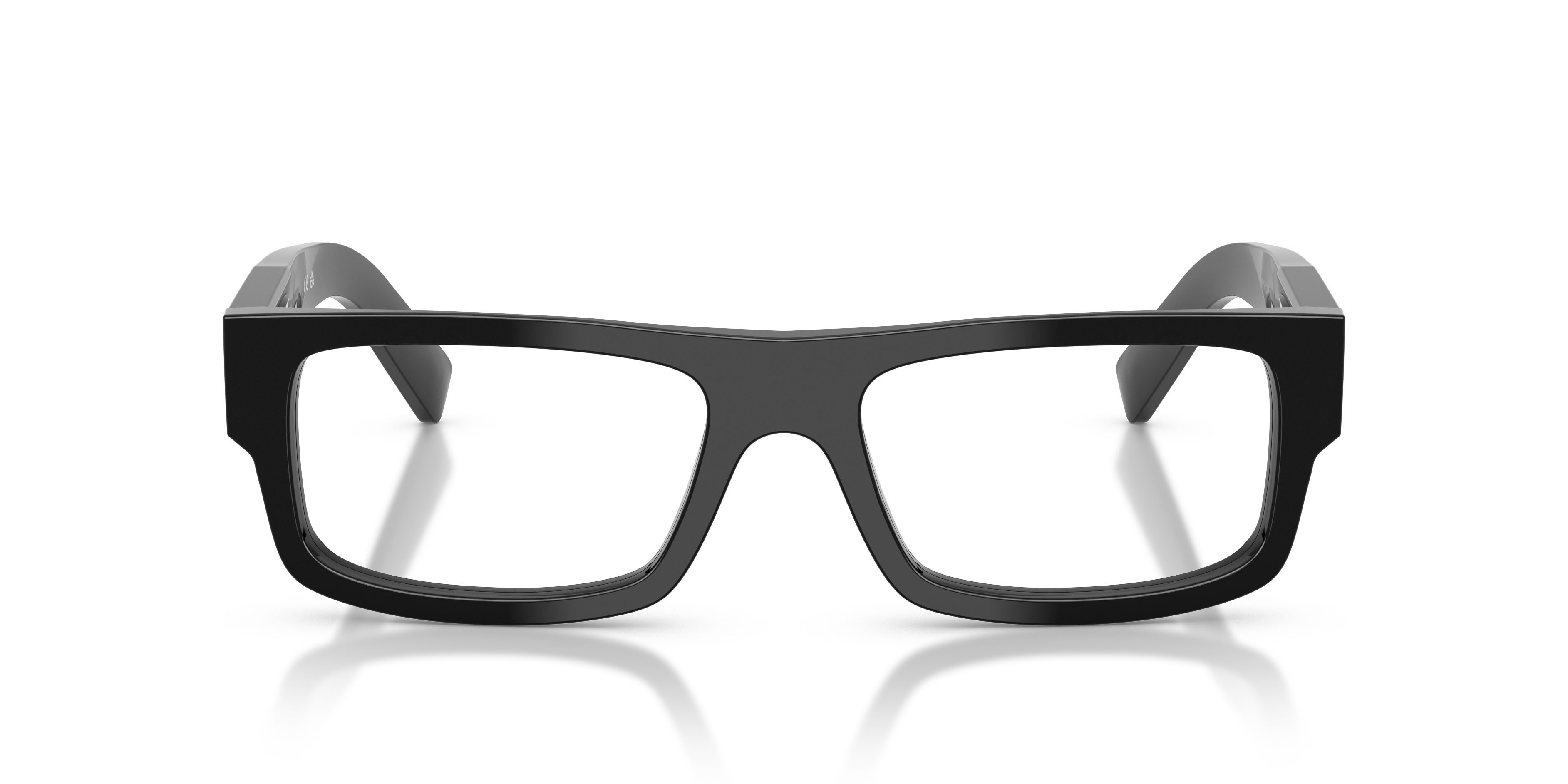 Eyeglasses Prada PR D06V (16K1O1) color nero shape rectangle lenses lente demo