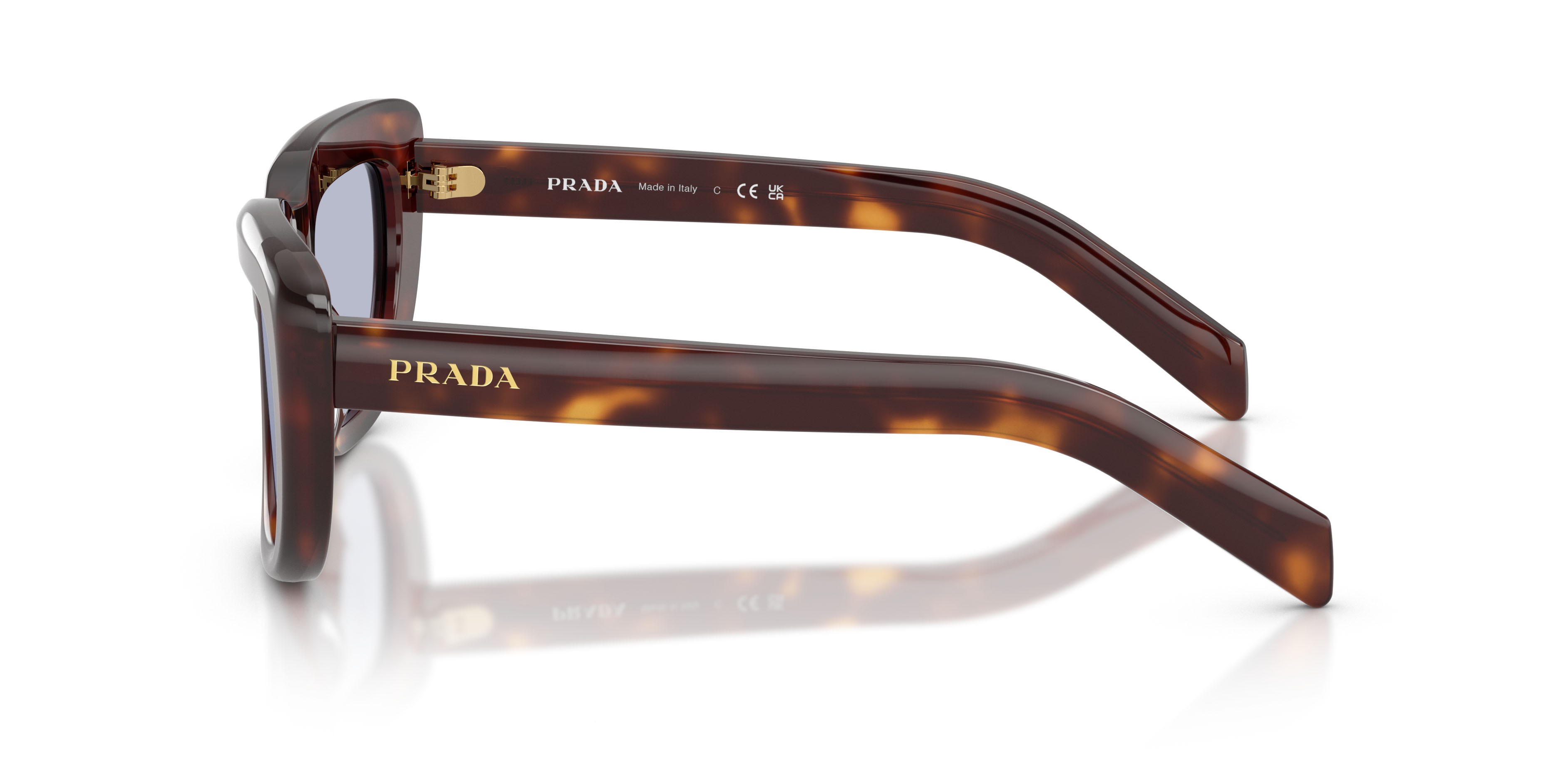 Sunglasses Prada PR D07S (15W30X) color tartarugato classico shape rectangle lenses ultravioletta bio