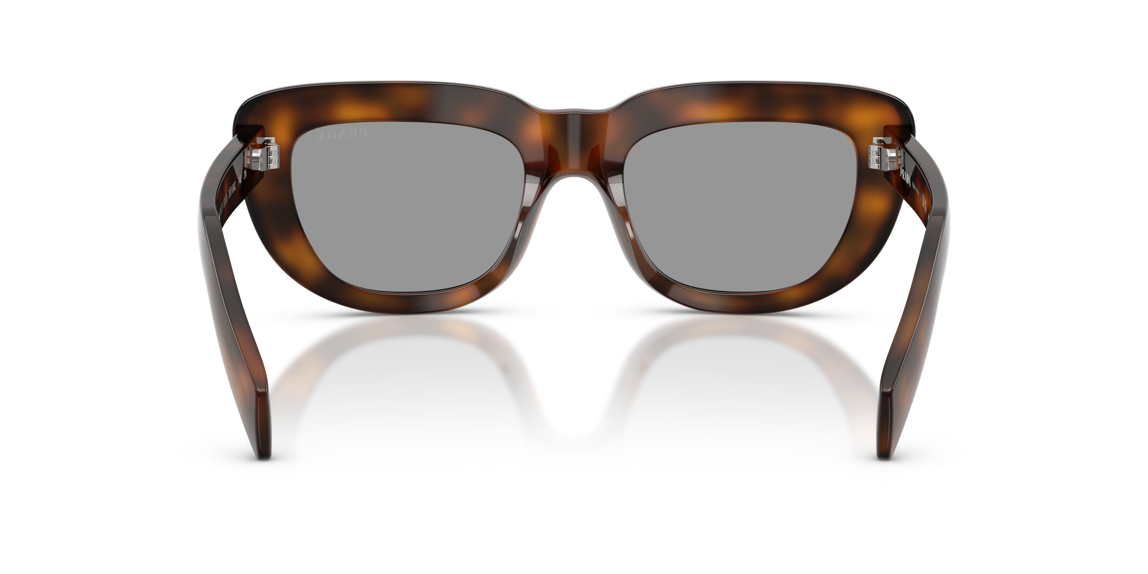 Sunglasses Prada PR D07S (20D50Q) color juniper tartarugato shape rectangle lenses grigio