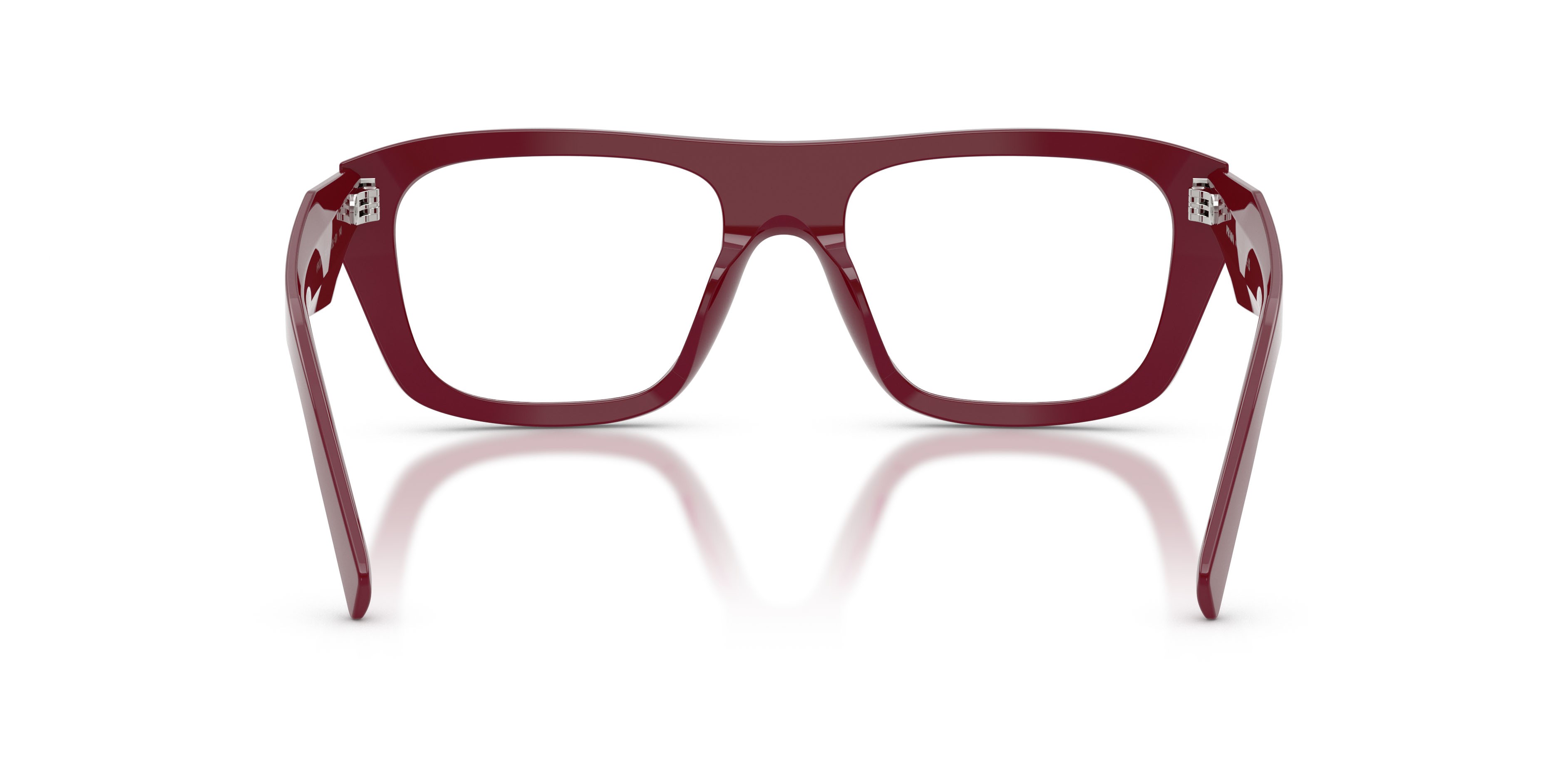 Eyeglasses Prada PR D07VU (23L1O1) color marrone shape rectangle lenses lente demo