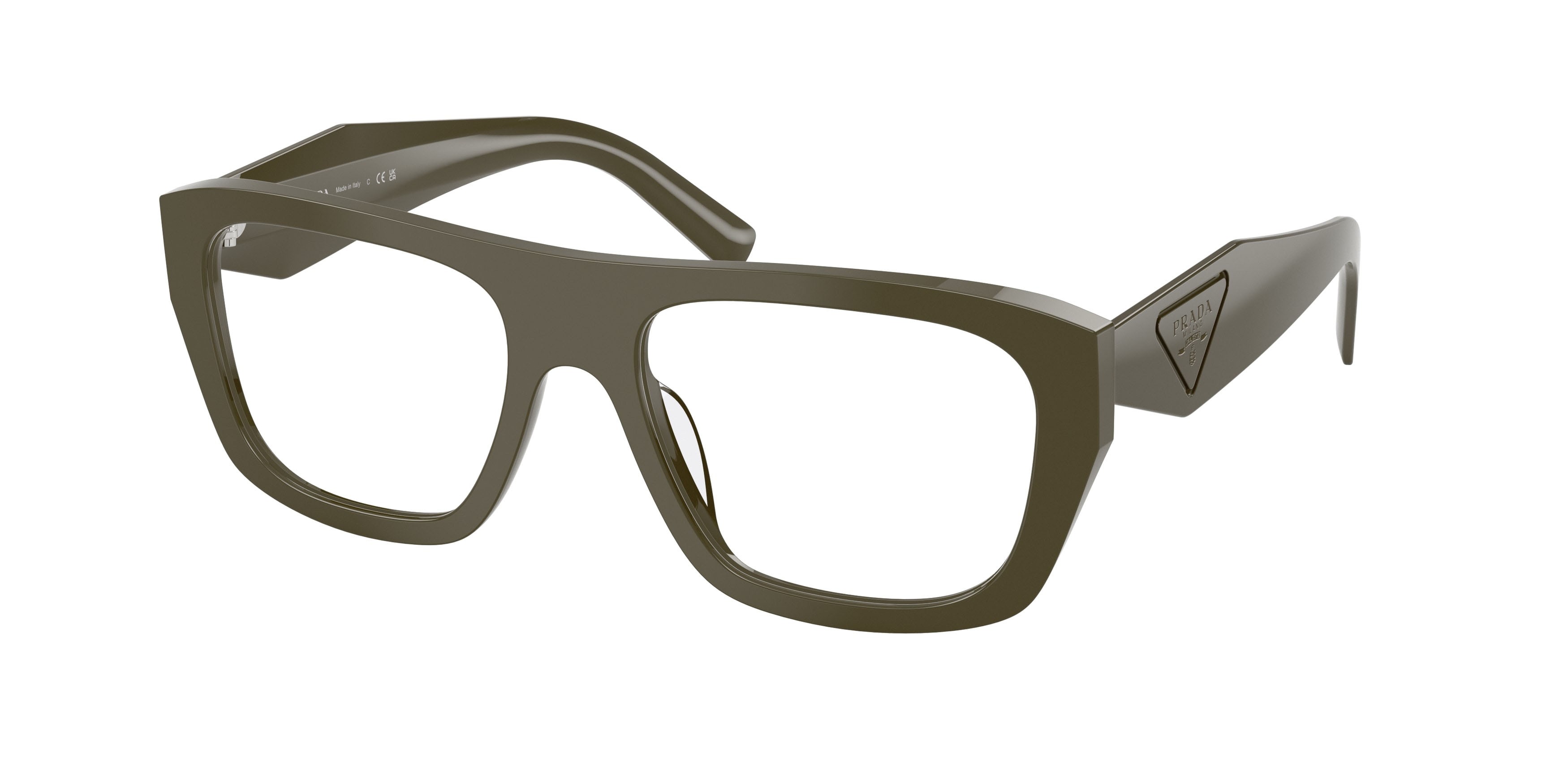 Eyeglasses Prada PR D07VU (26J1O1) color laurel shape rectangle lenses lente demo