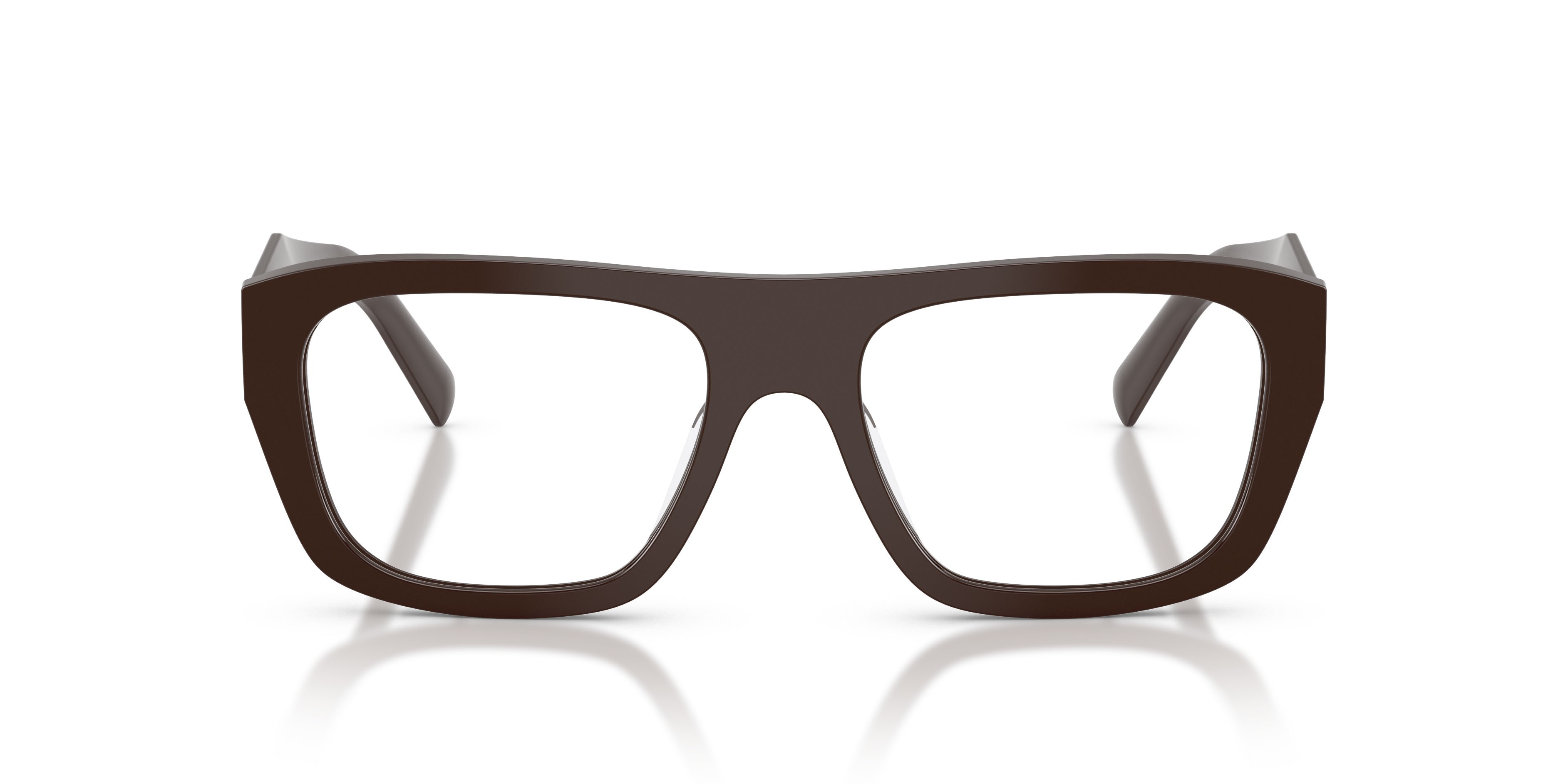 Eyeglasses Prada PR D07VU (27I1O1) color cigar shape rectangle lenses lente demo