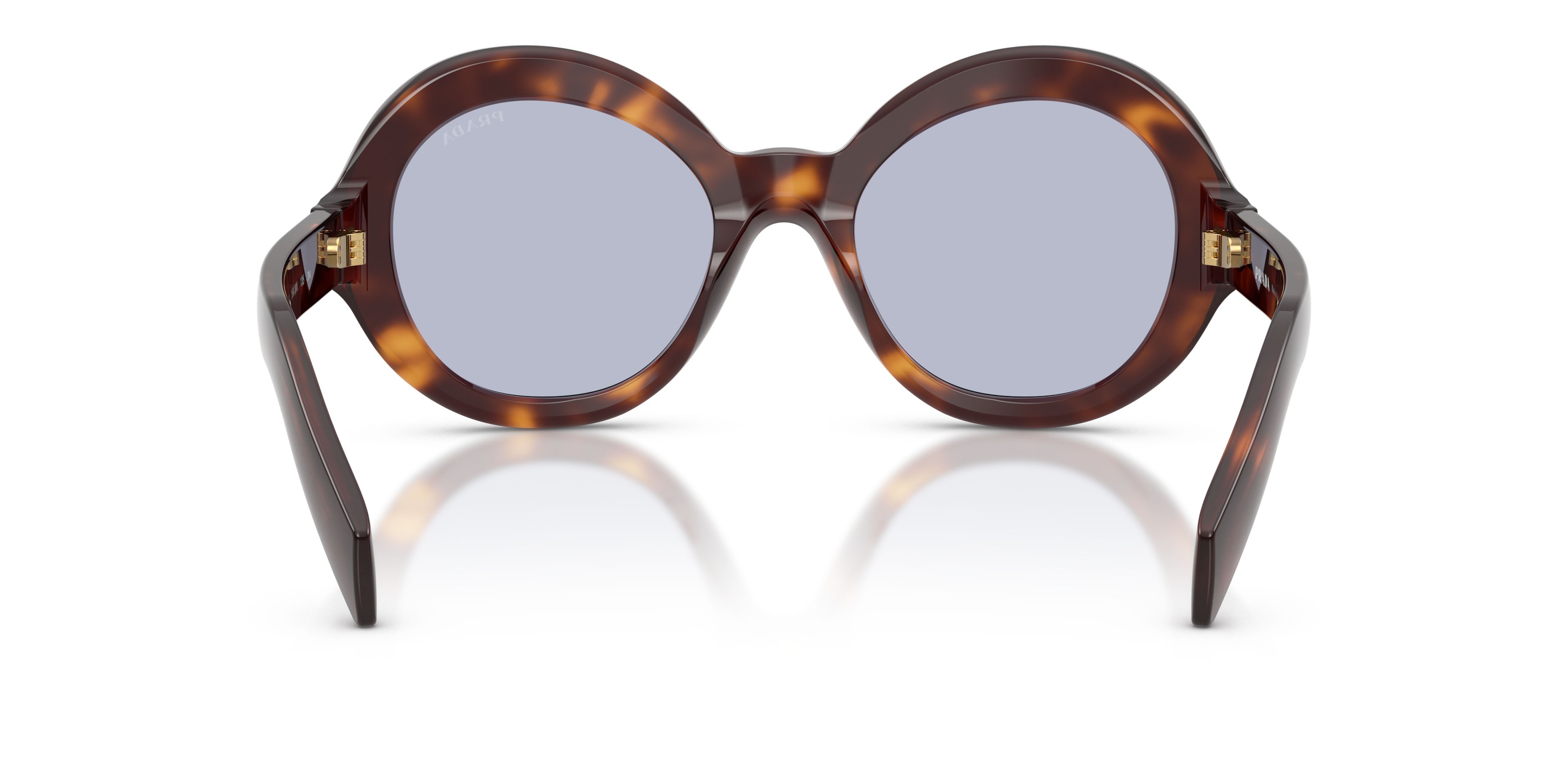 Sunglasses Prada PR D08SU (15W30X) color tartarugato classico shape round lenses ultravioletta bio